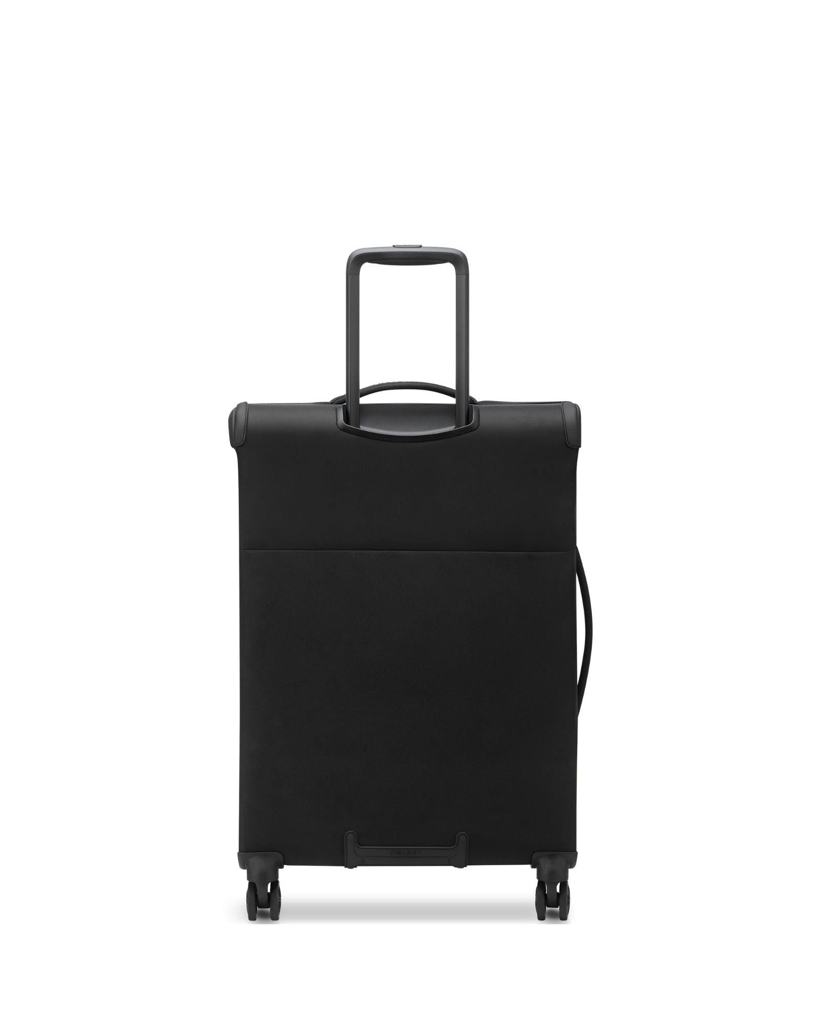 Delsey Brochant 3 Softside Medium Spinner Suitcase - 67cm - Deep Black Back Image 4