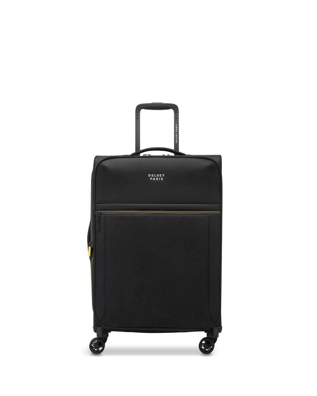 Delsey Brochant 3 Softside Medium Spinner Suitcase - 67cm - Deep Black Front Image 3