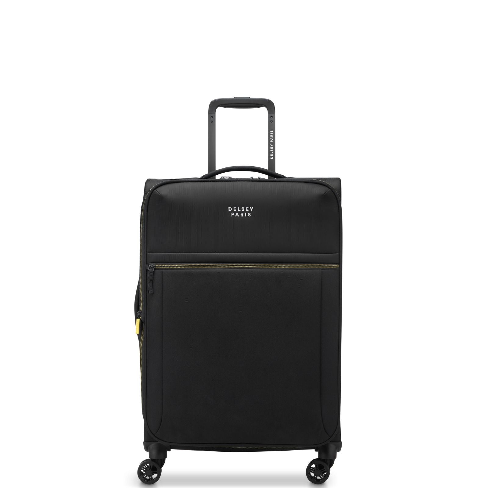 Delsey Brochant 3 Softside Medium Spinner Suitcase - 67cm - Deep Black