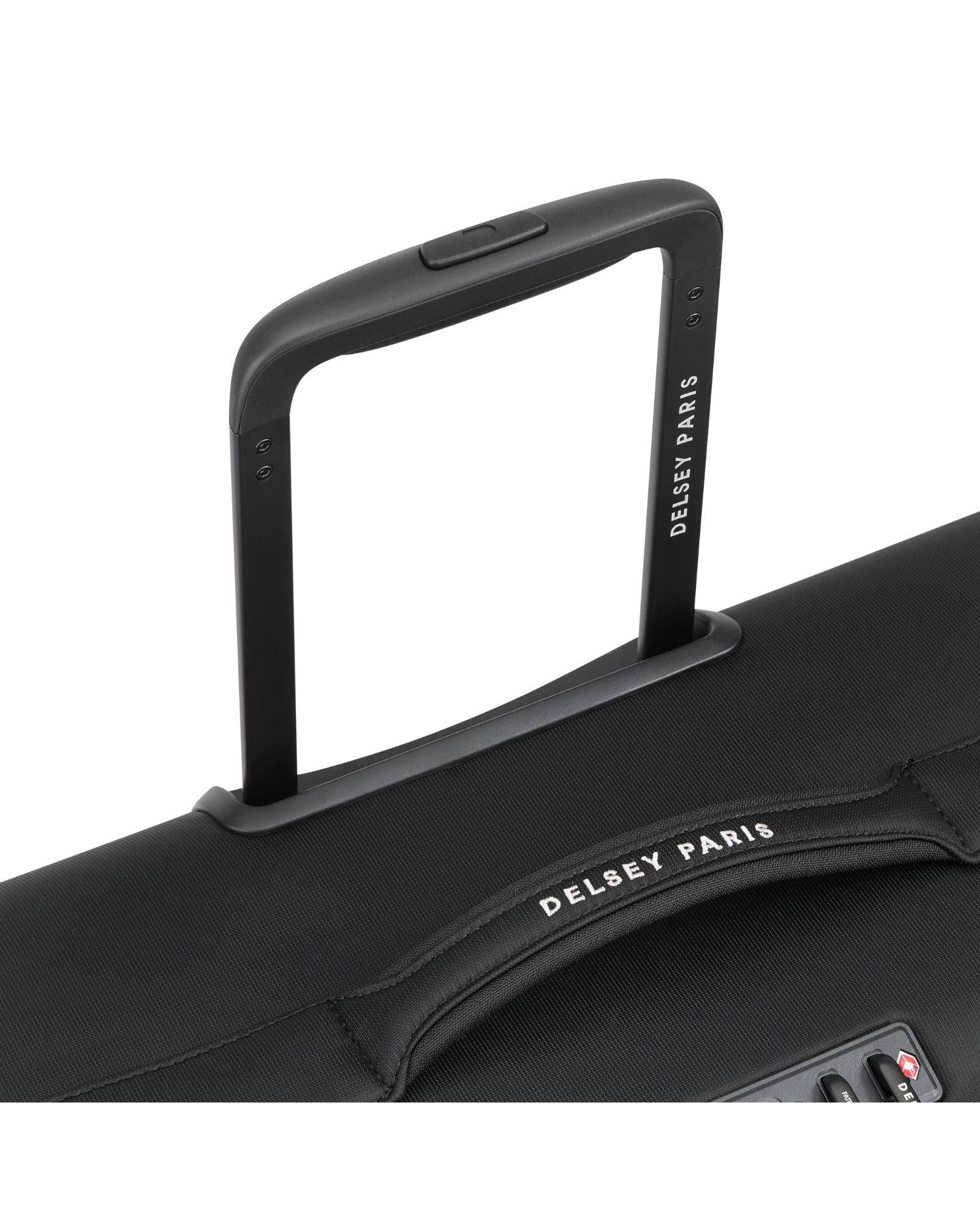 Delsey Brochant 3 Softside 3-Piece Spinner Luggage Set - Deep Black Image 6