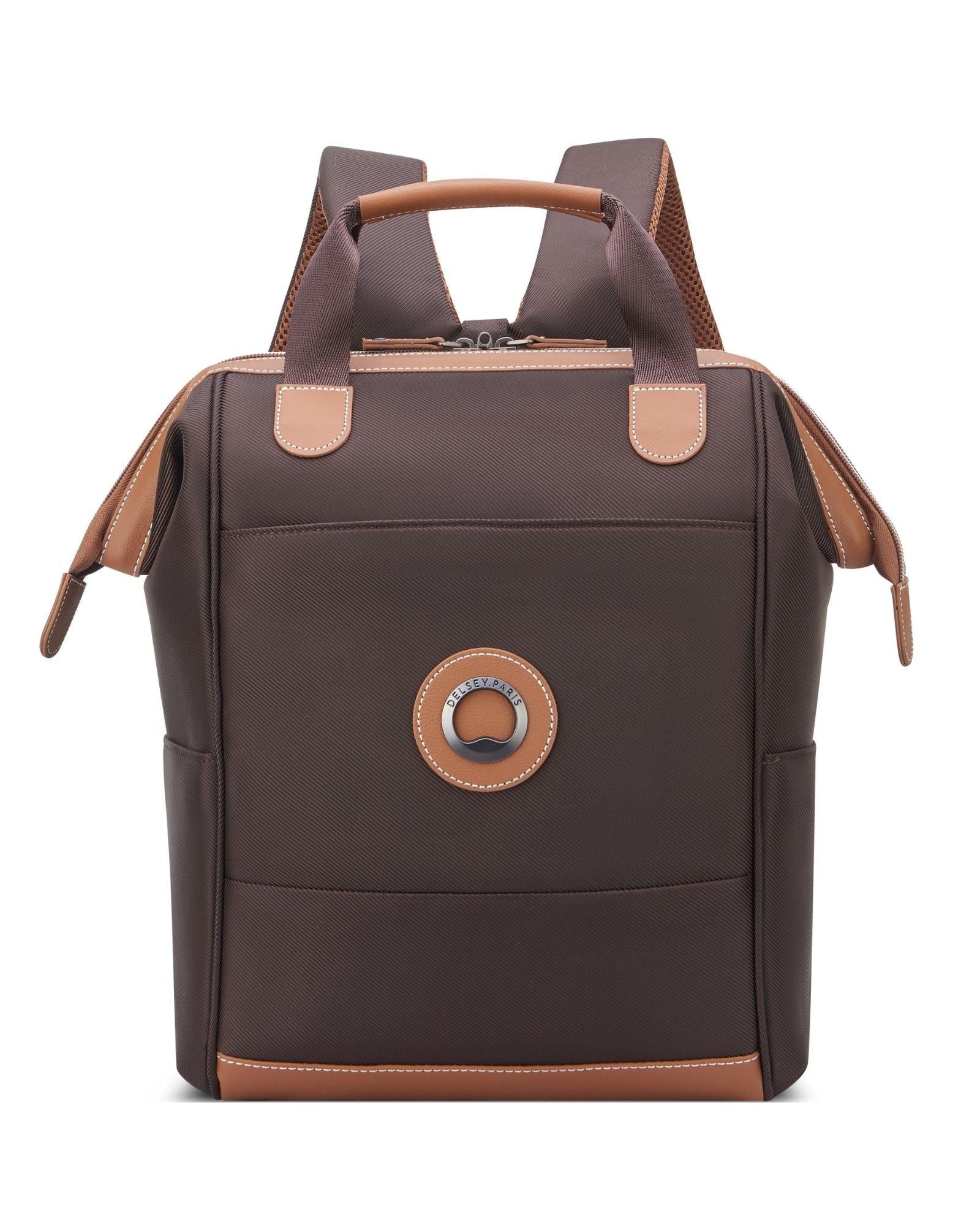 Delsey Chatelet Air 2.0 Laptop Tote Backpack - Chocolate Front Image 2