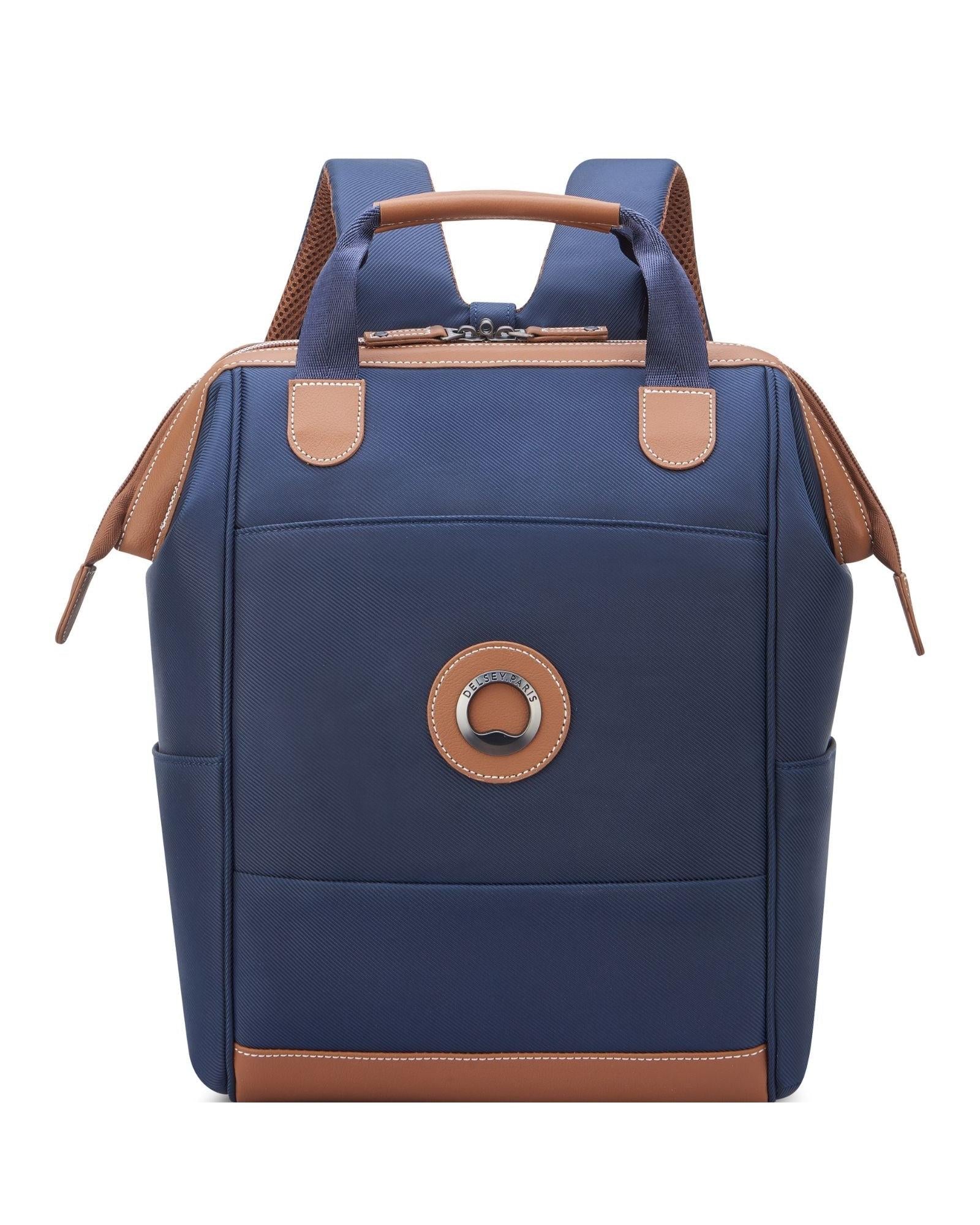 Delsey Chatelet Air 2.0 Laptop Tote Backpack - Navy Blue Front Image 2