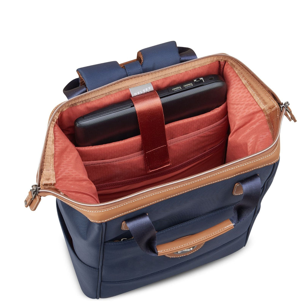 Delsey Chatelet Air 2.0 Laptop Tote Backpack - Navy Blue