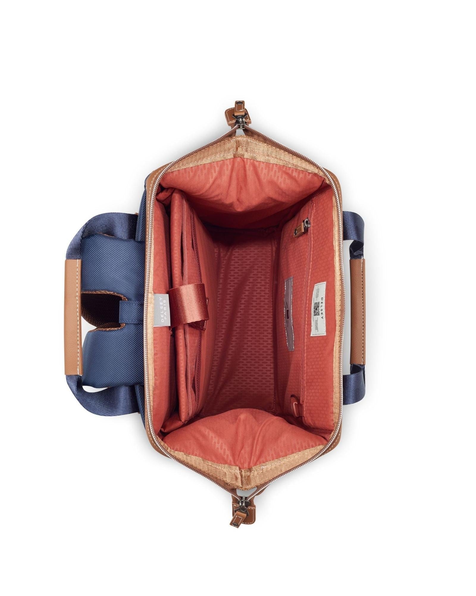 Delsey Chatelet Air 2.0 Laptop Tote Backpack - Navy Blue Interior Back Image 4