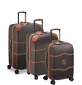 Delsey Chatelet Air 2.0 Hardside 3-Piece Spinner Luggage Set - Chocolate