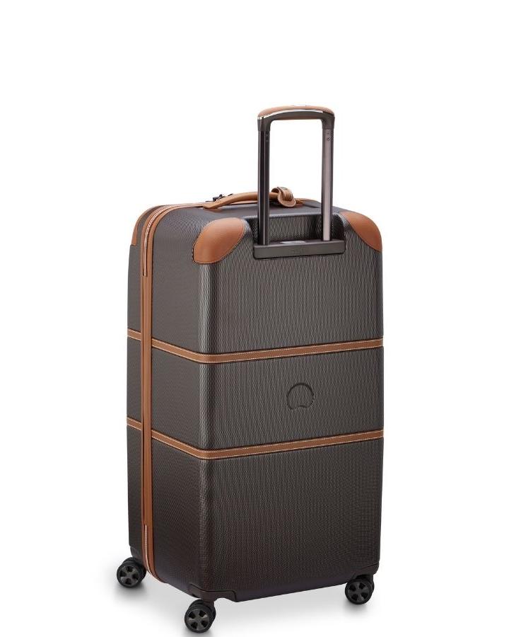 Delsey Chatelet Air 2.0 Hardside Large Trunk Spinner Suitcase - 80cm - Chocolate Back Left Image 5