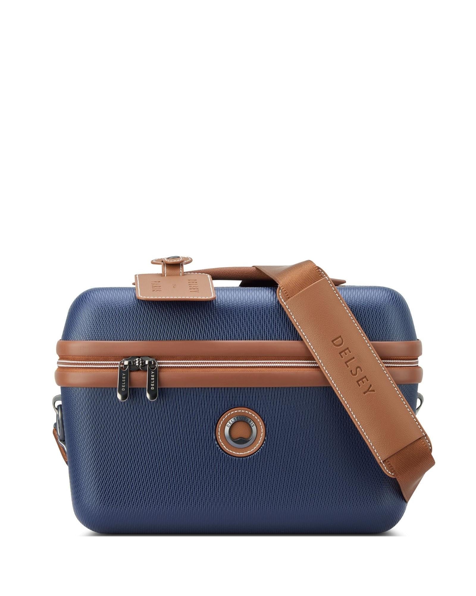 Delsey Chatelet Air 2.0 Hardside Beauty Case - 15L - Navy Blue Front Image 3