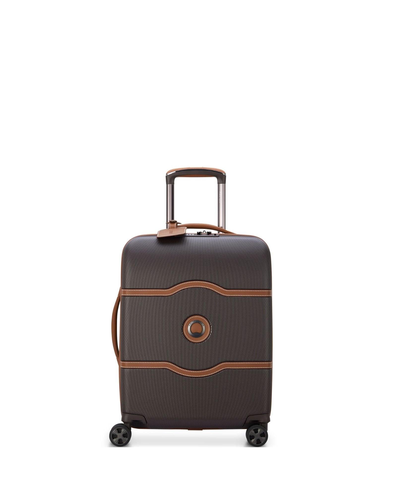 Delsey Chatelet Air 2.0 Hardside Carry-On Spinner Suitcase - 55cm - Chocolate Front Image 3