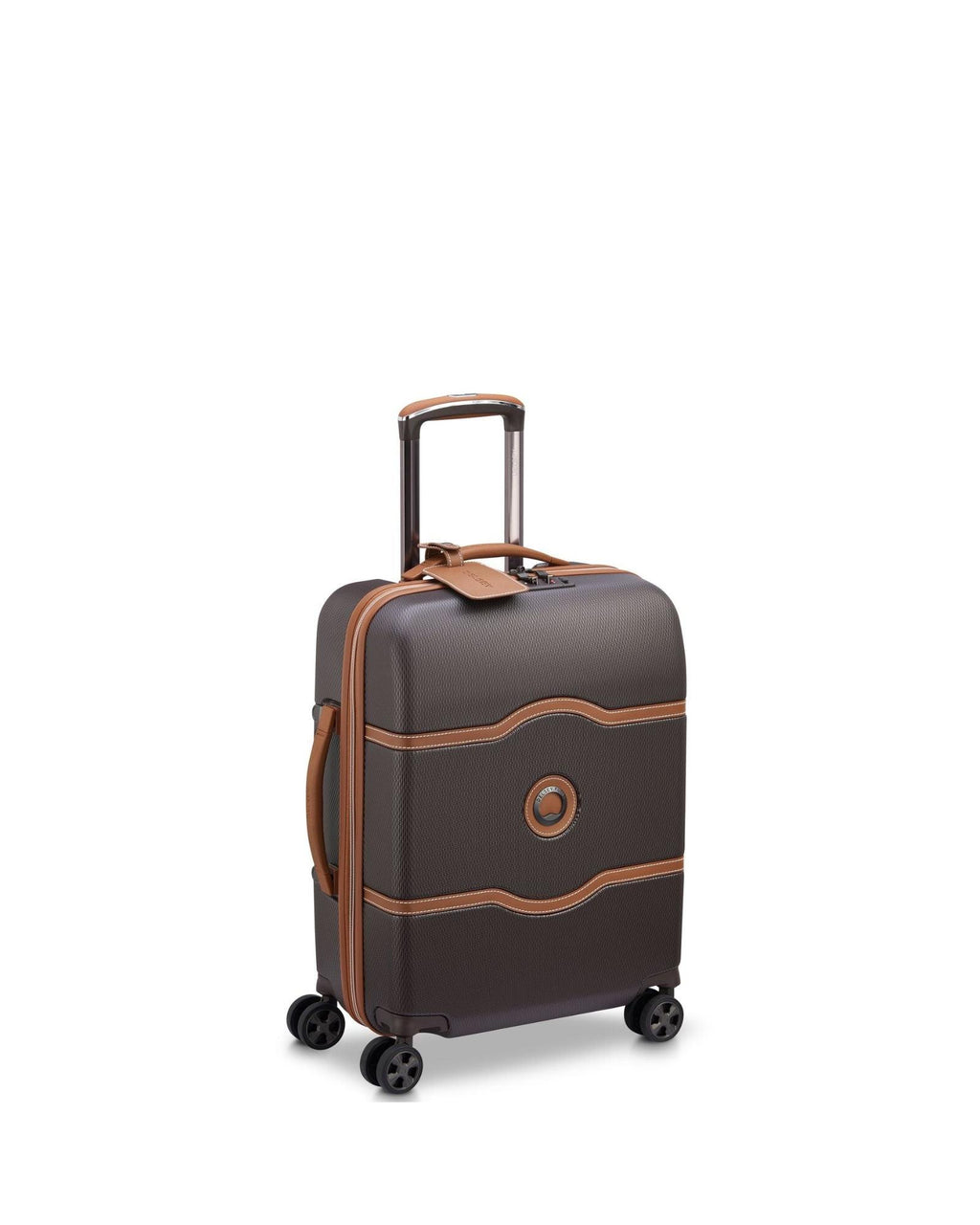 Delsey Chatelet Air 2.0 Hardside Carry-On Spinner Suitcase - 55cm - Chocolate Front Left Image 1