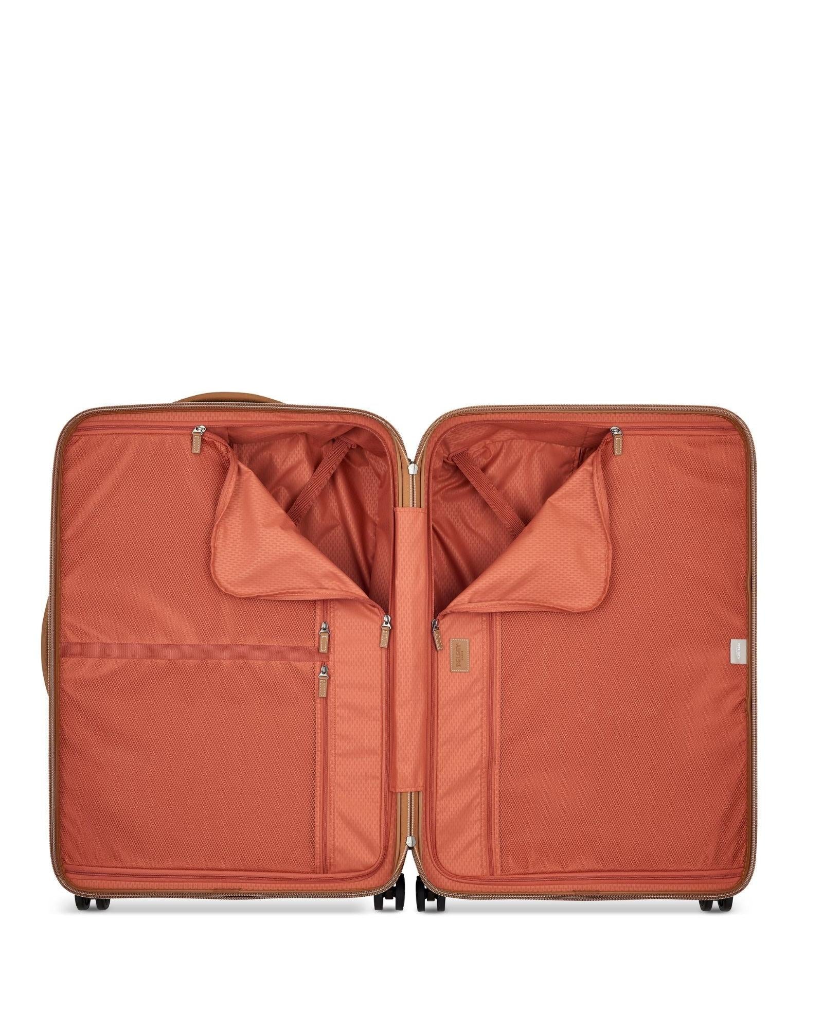 Delsey Chatelet Air 2.0 Hardside Medium Spinner Suitcase - 66cm - Chocolate Interior Image 4