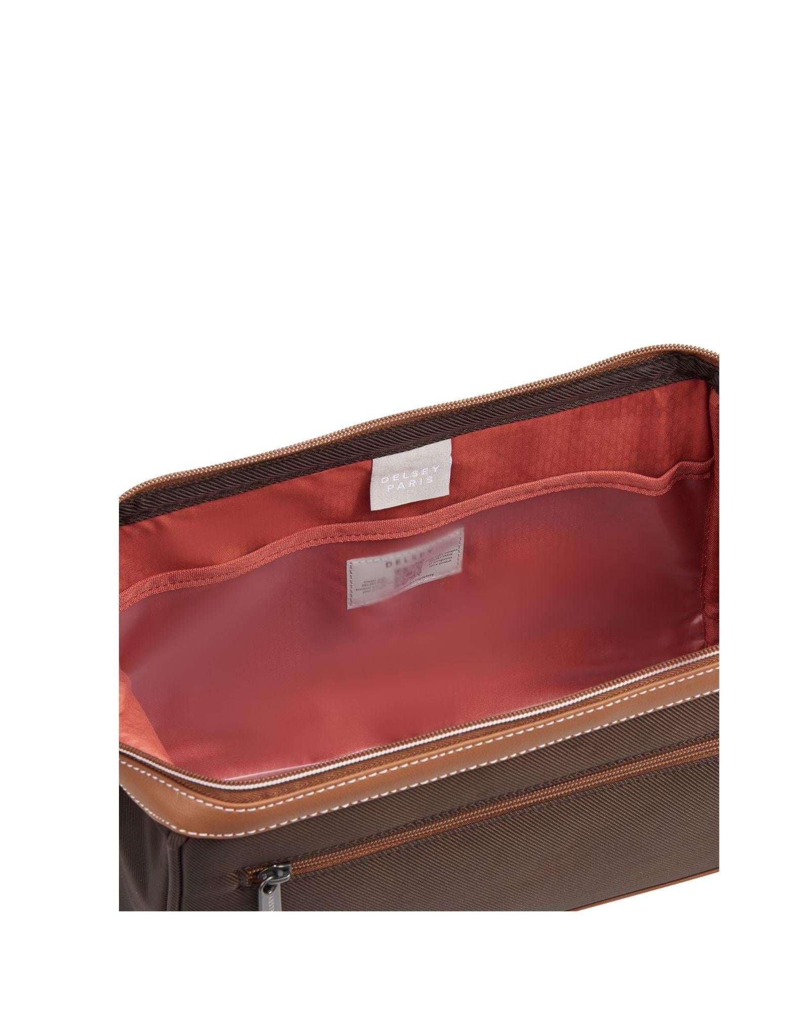 Delsey Chatelet Air 2.0 Toiletry Bag - Chocolate Interior Image 6