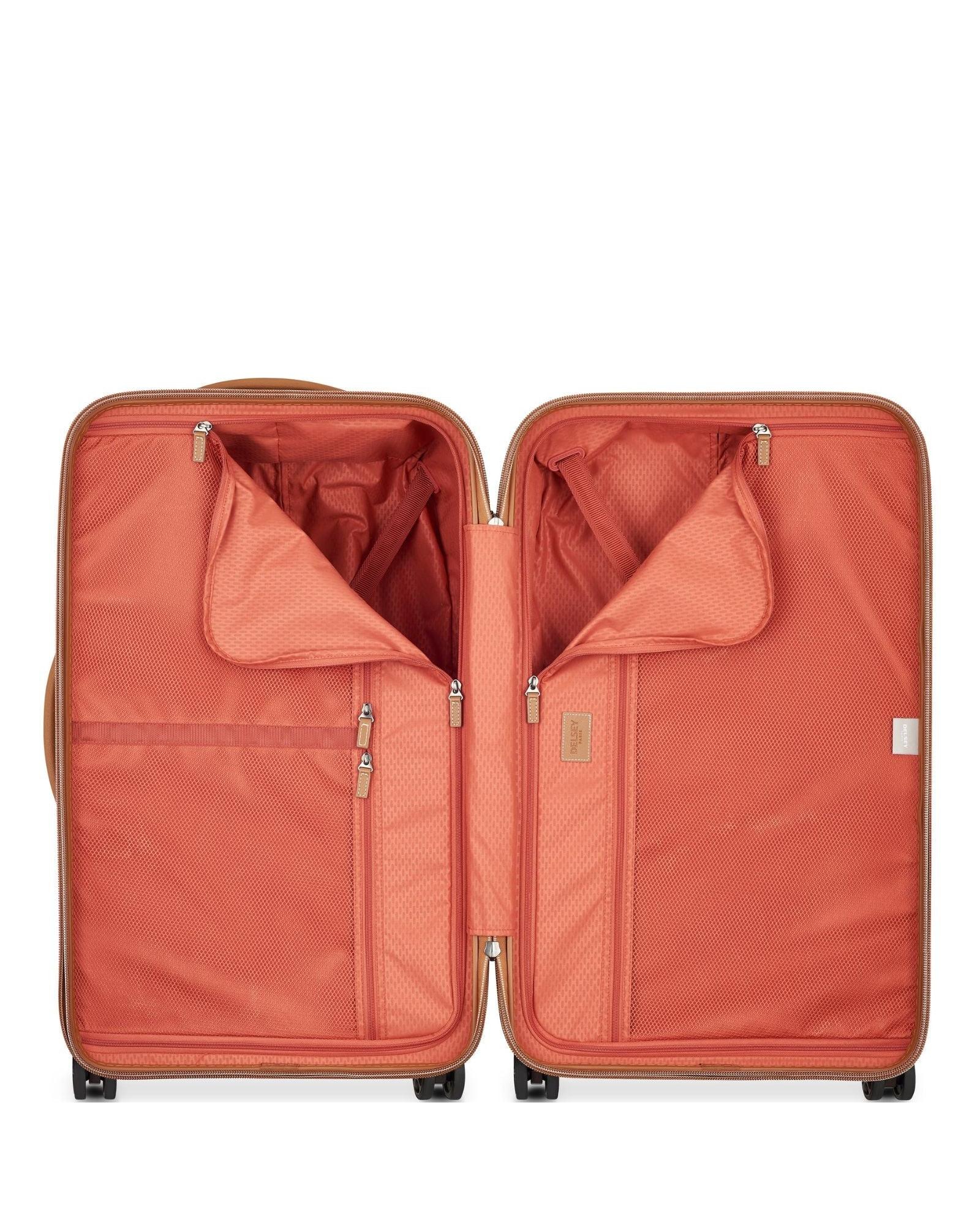 Delsey Chatelet Air 2.0 Hardside Medium Trunk Spinner Suitcase - 73cm - Chocolate Interior Image 3
