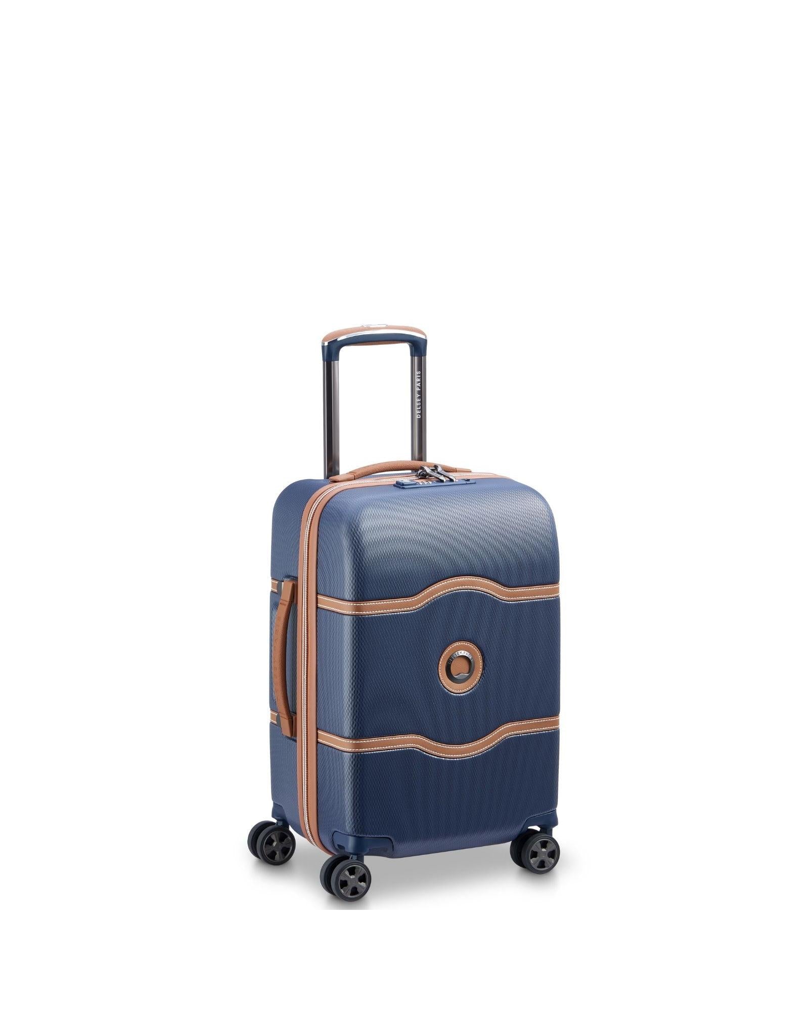 Delsey Chatelet Air 2.0 Hardside Carry-On Spinner Suitcase - 55cm - Navy