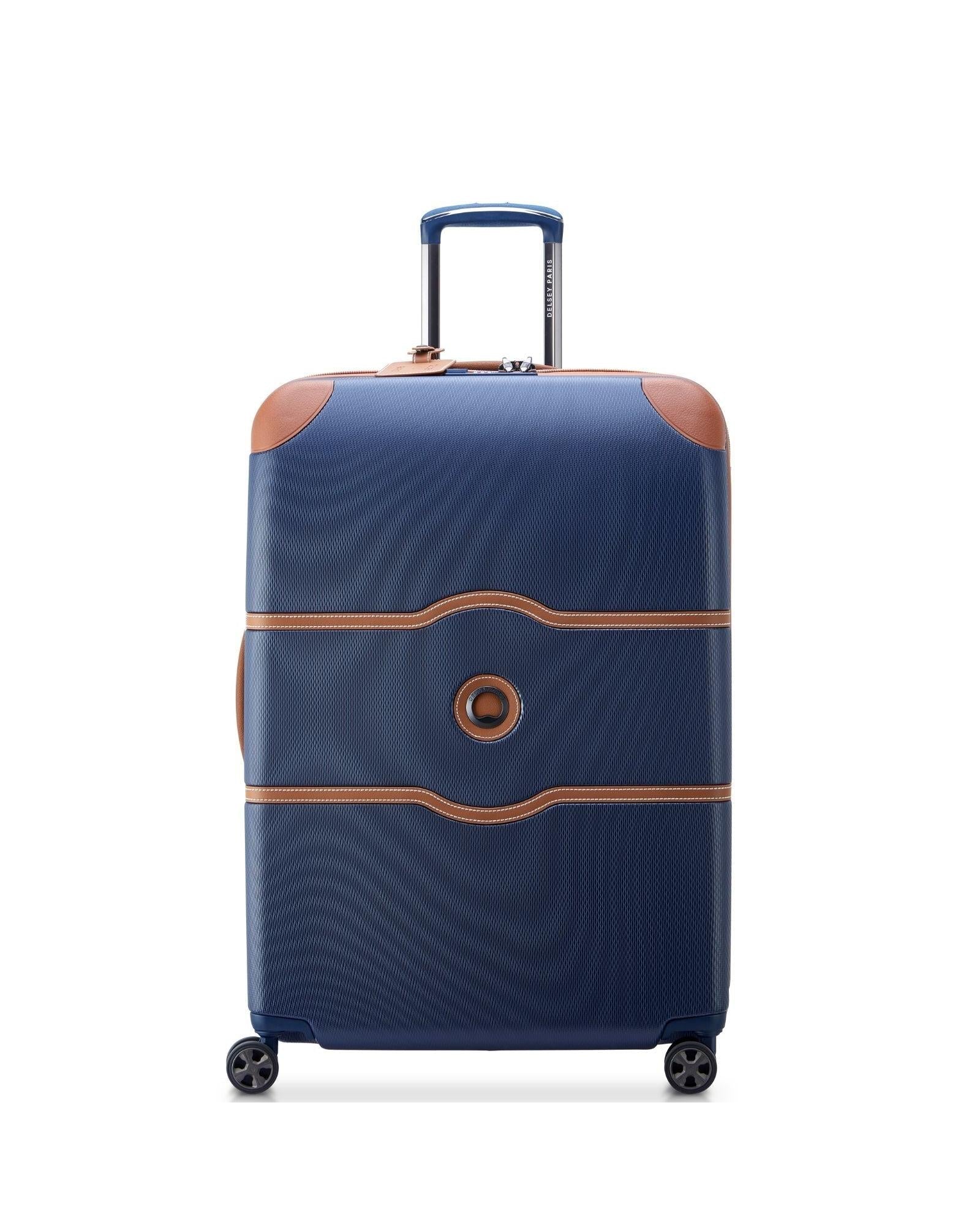 Delsey Chatelet Air 2.0 Hardside Large Spinner Suitcase - 76cm - Navy Front Image 3
