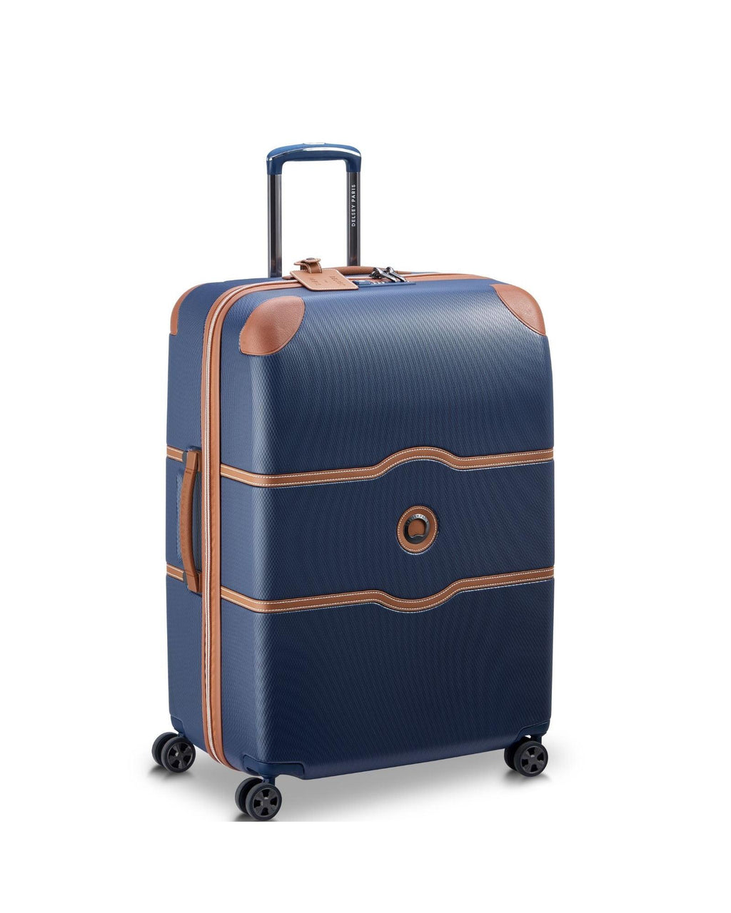 Delsey Chatelet Air 2.0 Hardside Large Spinner Suitcase - 76cm - Navy Front Left Image 1
