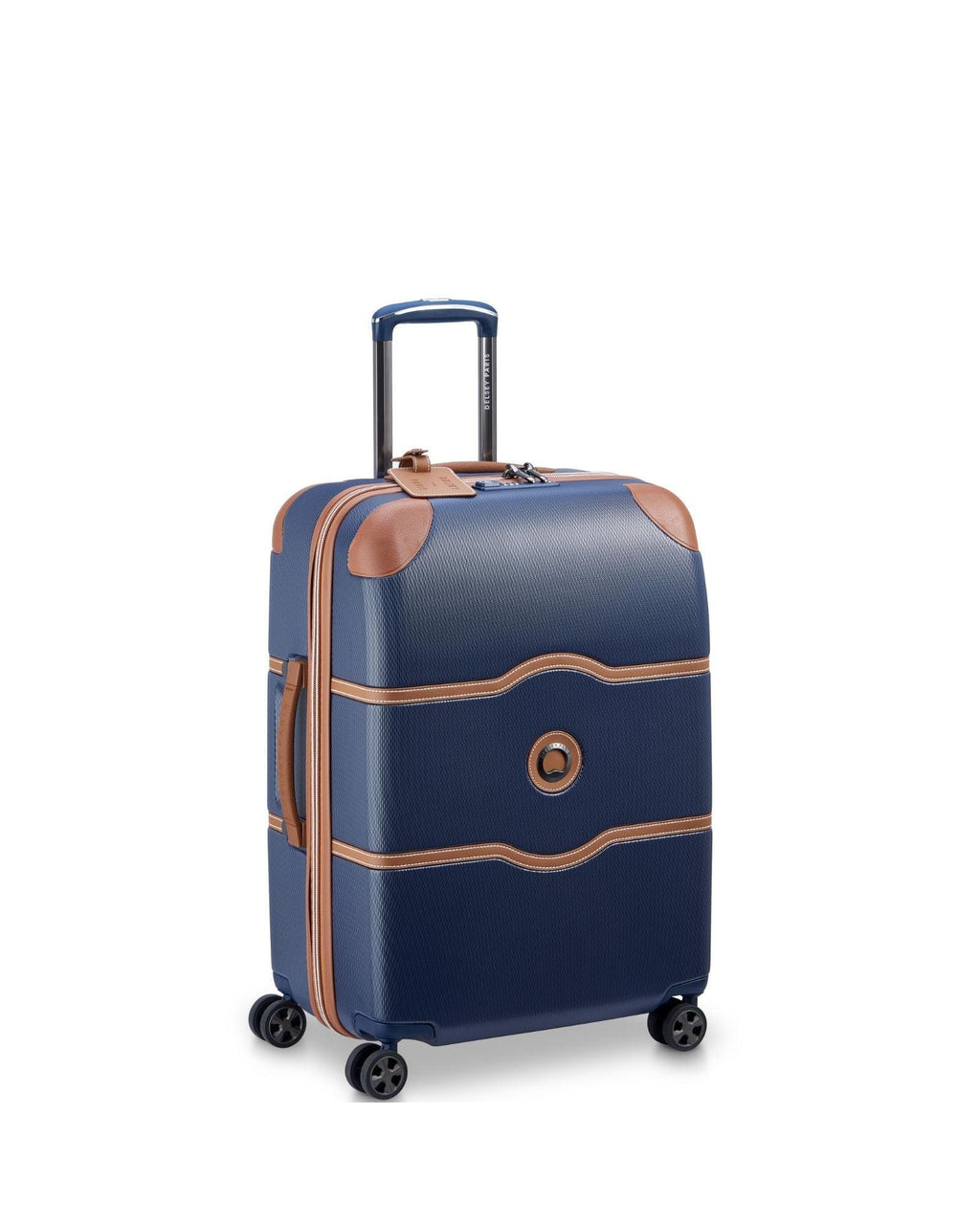 Delsey Chatelet Air 2.0 Hardside Medium Spinner Suitcase - 66cm - Navy Front Left Image 1