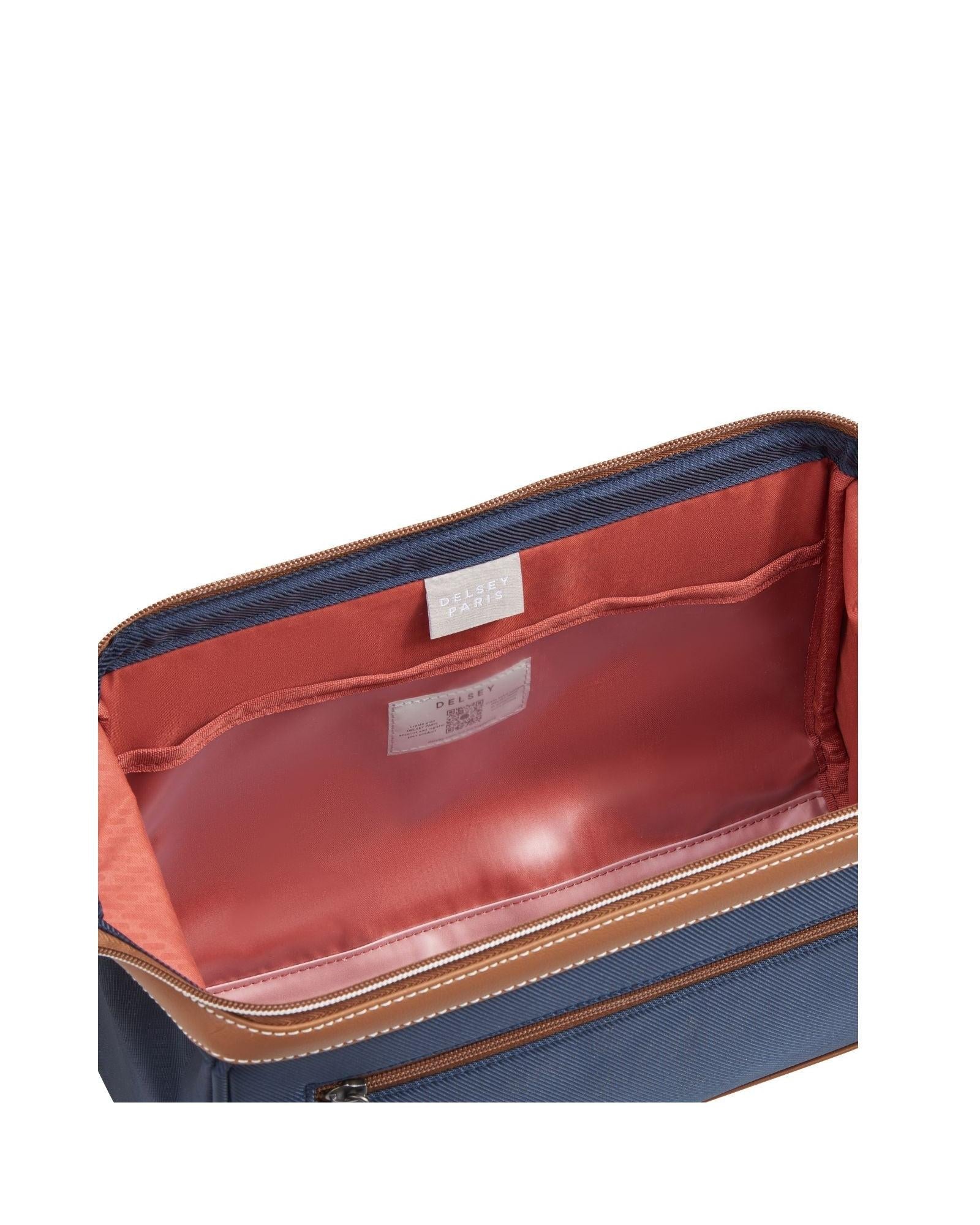 Delsey Chatelet Air 2.0 Toiletry Bag - Navy Blue Interior Image 6