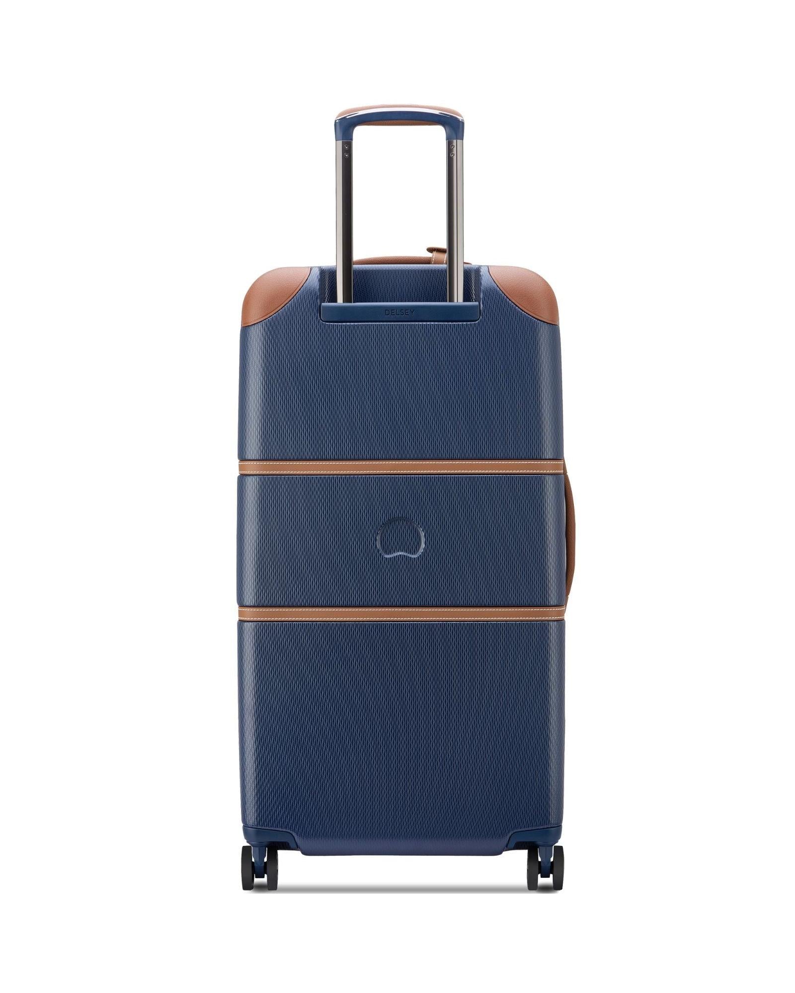 Delsey Chatelet Air 2.0 Hardside Large Trunk Spinner Suitcase - 80cm - Navy Blue Back Image 4