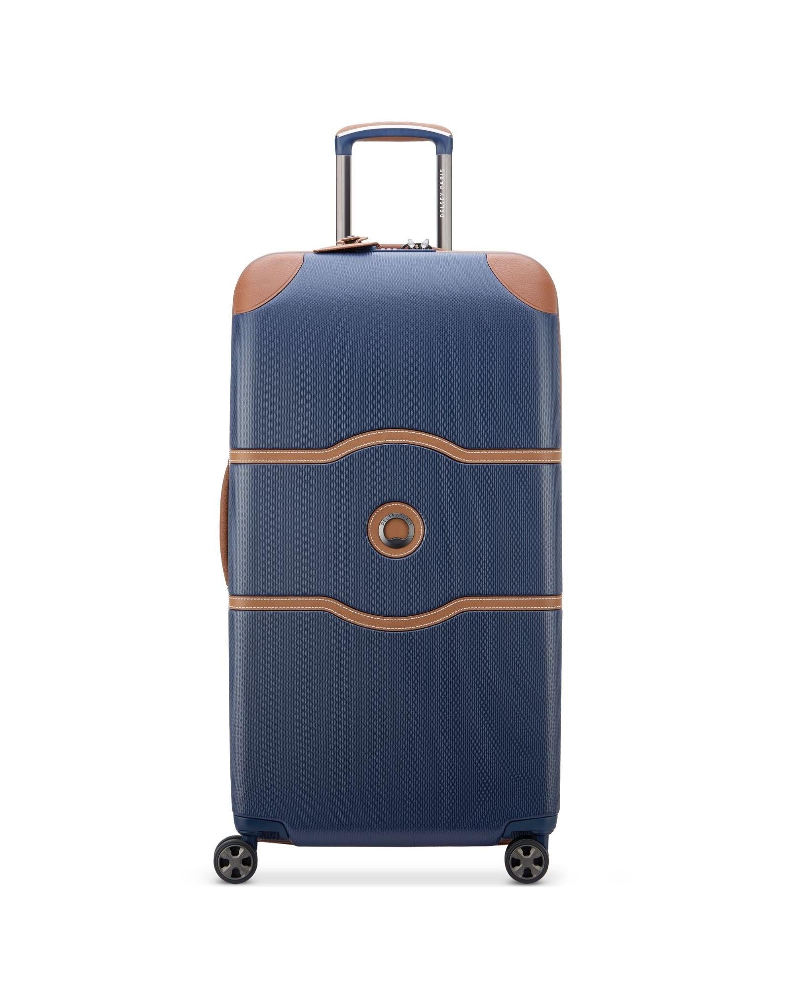 Delsey Chatelet Air 2.0 Hardside Large Trunk Spinner Suitcase - 80cm - Navy Blue Front Image 3