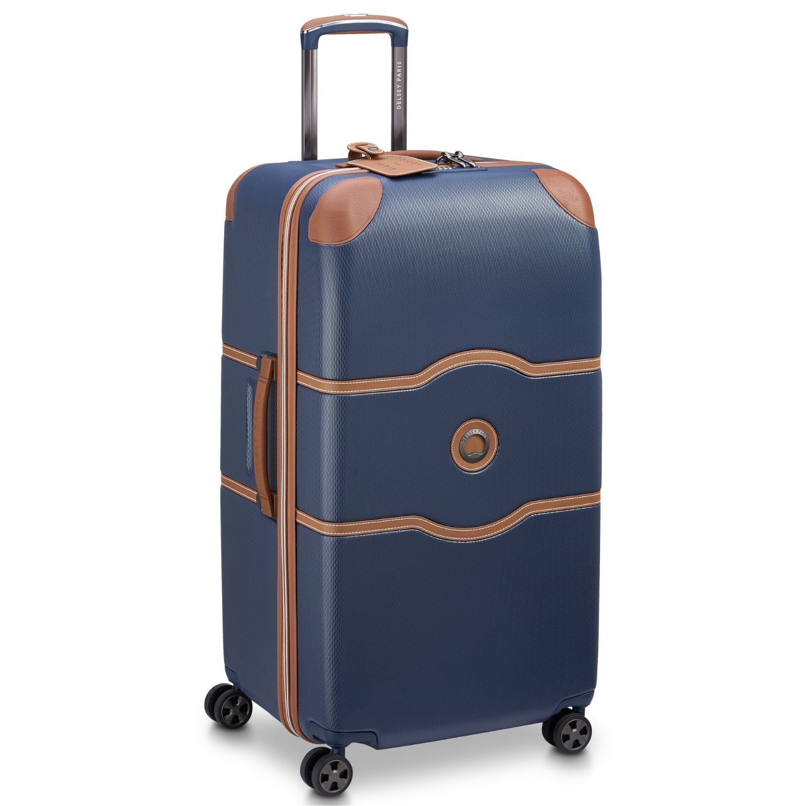 Delsey Chatelet Air 2.0 Hardside Large Trunk Spinner Suitcase - 80cm - Navy Blue