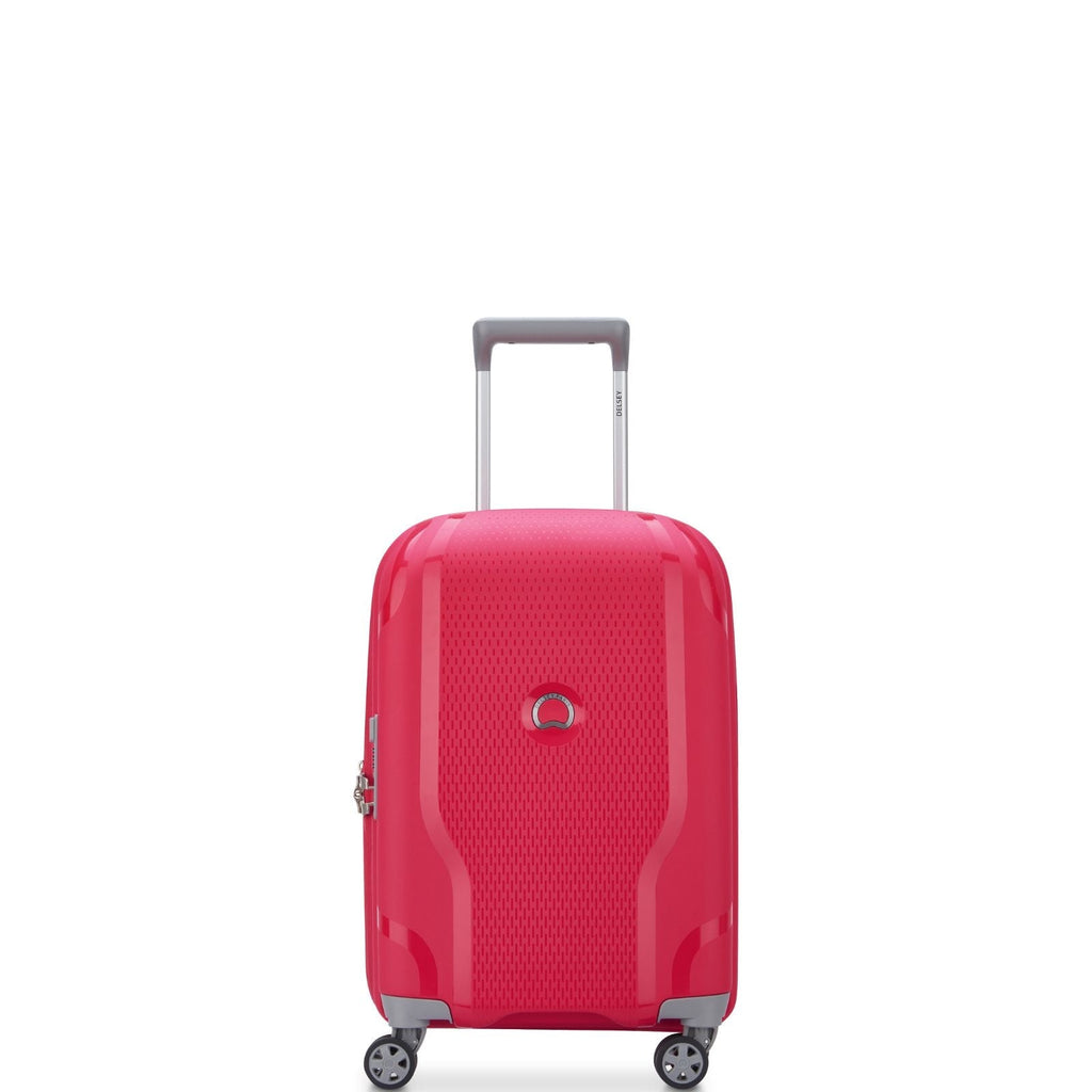 Delsey Clavel MR Expandable Hardside Carry-On Spinner Suitcase - 55cm - Magenta Front Image 2