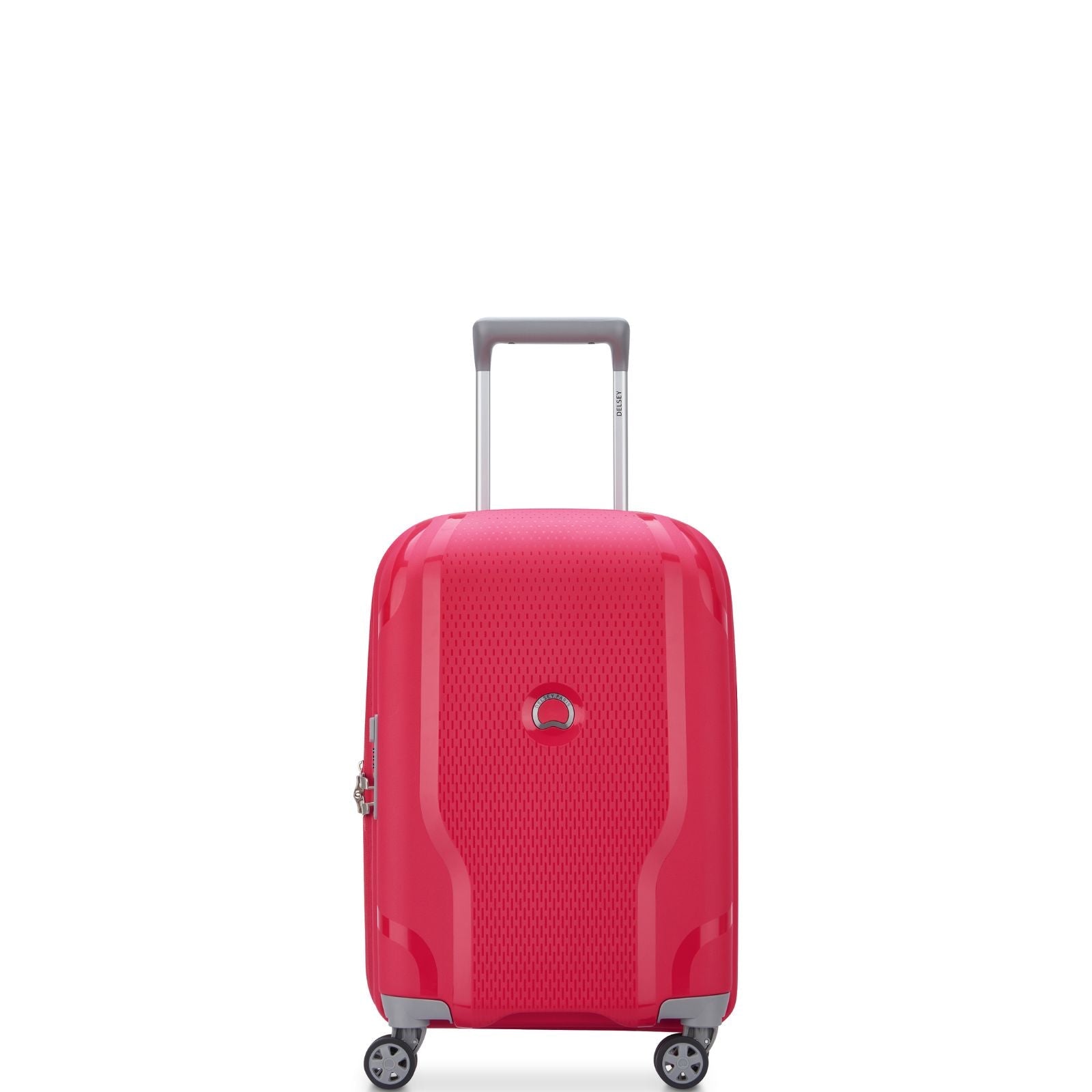 Delsey Clavel MR Expandable Hardside Carry-On Spinner Suitcase - 55cm - Magenta Front Image 2