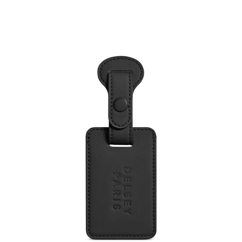 Delsey Faux Leather Luggage Tag - Black