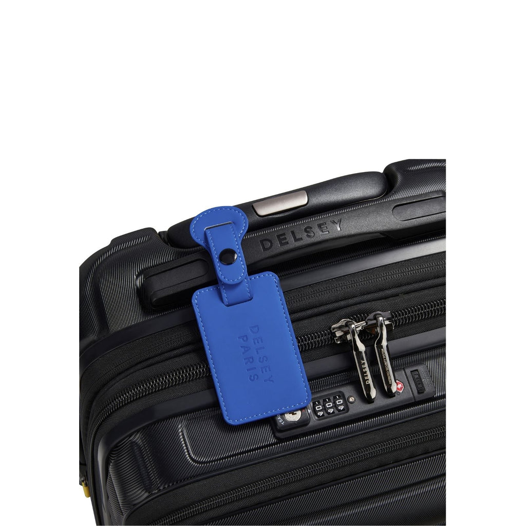 Delsey Faux Leather Luggage Tag - Blue