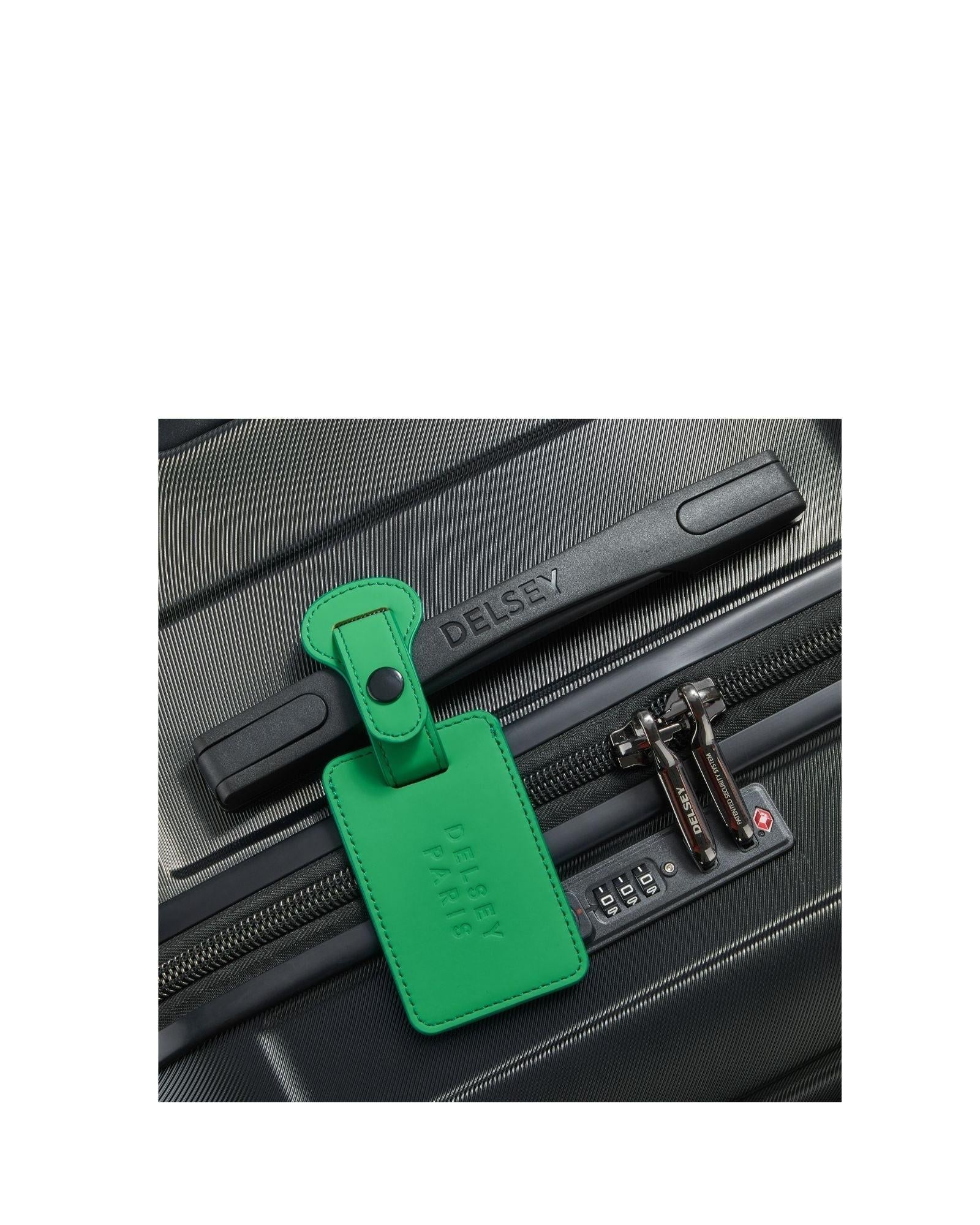 Delsey Faux Leather Luggage Tag - Green Image 3