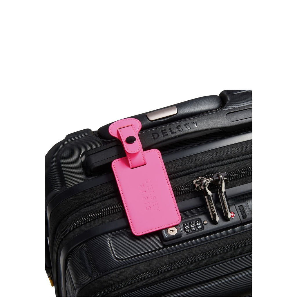 Delsey Faux Leather Luggage Tag - Pink