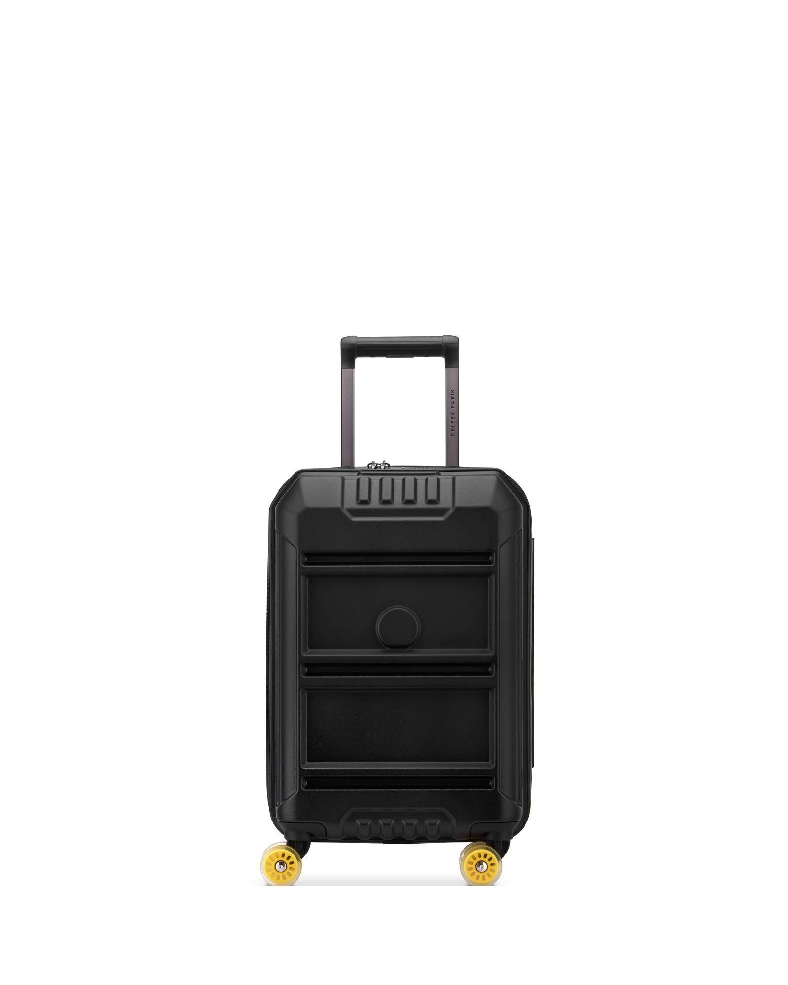 Delsey Rempart 2.0 Expandable Hardside Carry-On Spinner Suitcase - 55cm - Black Front Image 3