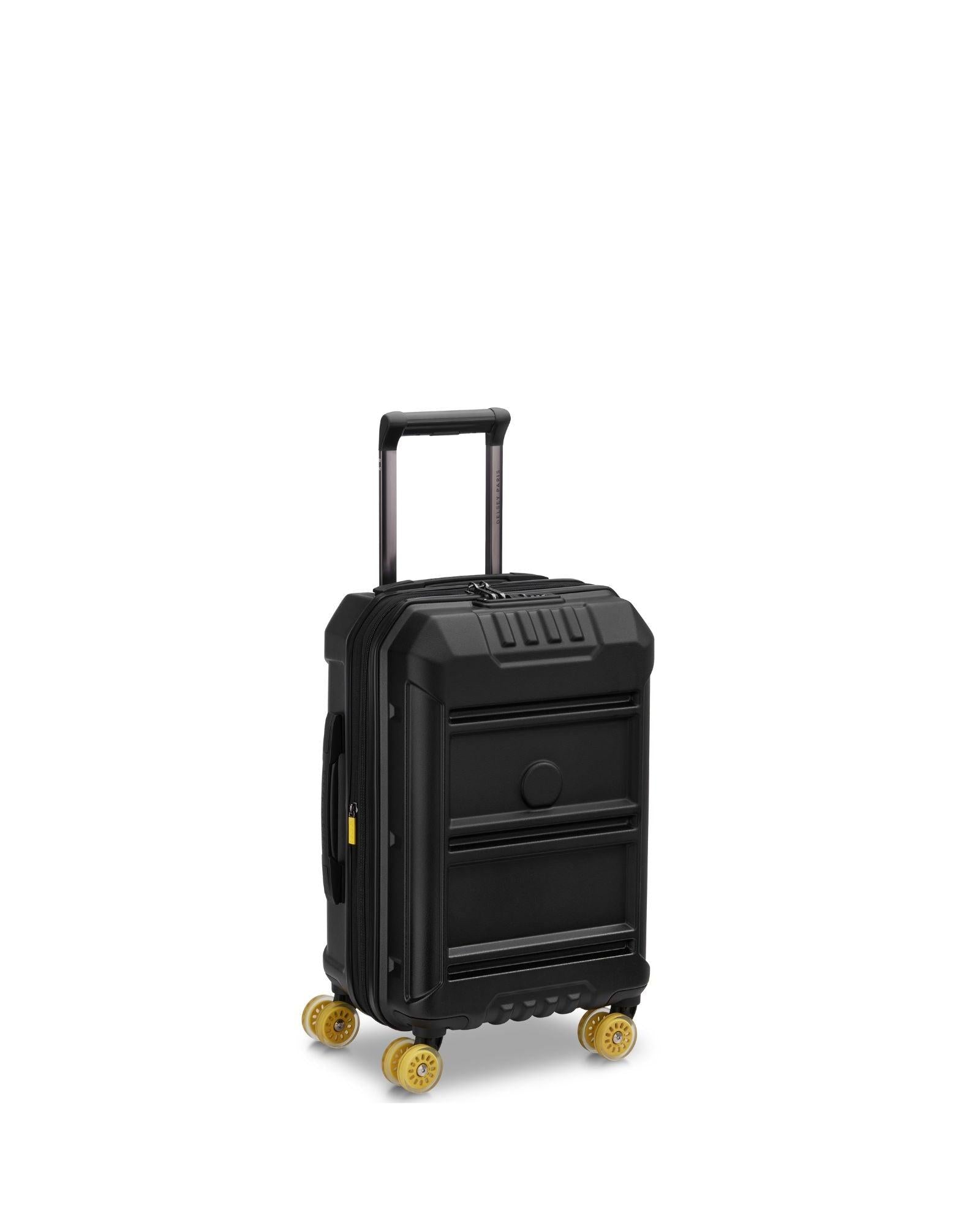 Delsey Rempart 2.0 Expandable Hardside Carry-On Spinner Suitcase - 55cm - Black Front Left Image 1
