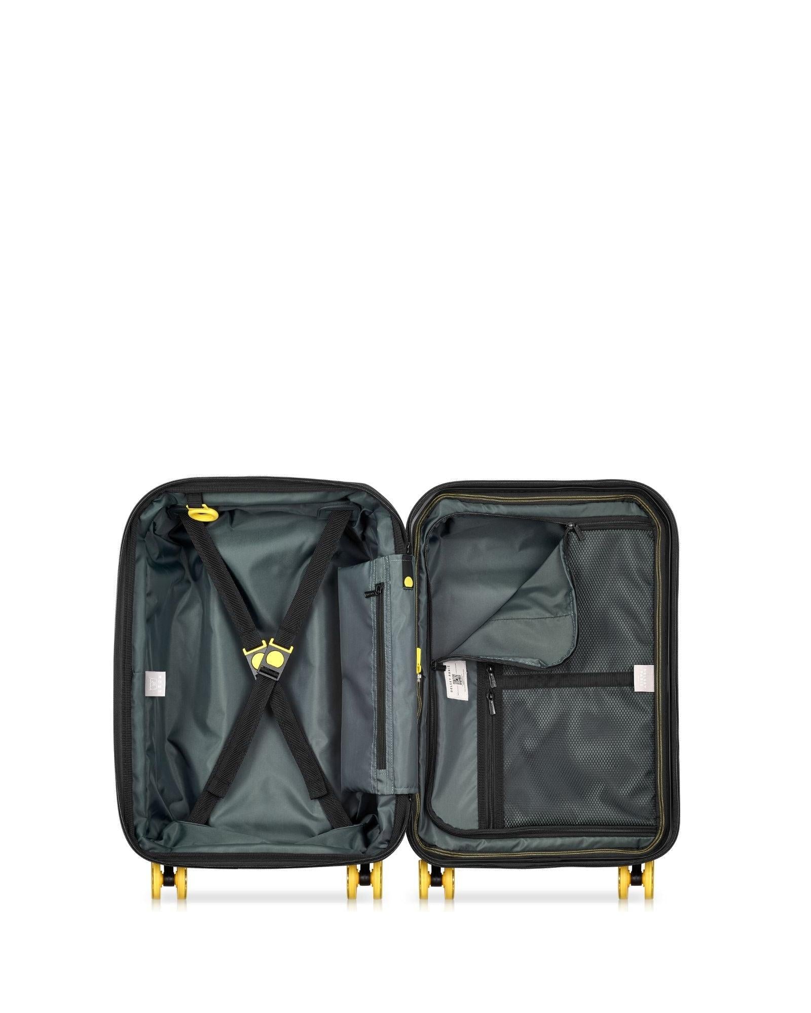 Delsey Rempart 2.0 Expandable Hardside Carry-On Spinner Suitcase - 55cm - Black Interior Image 5