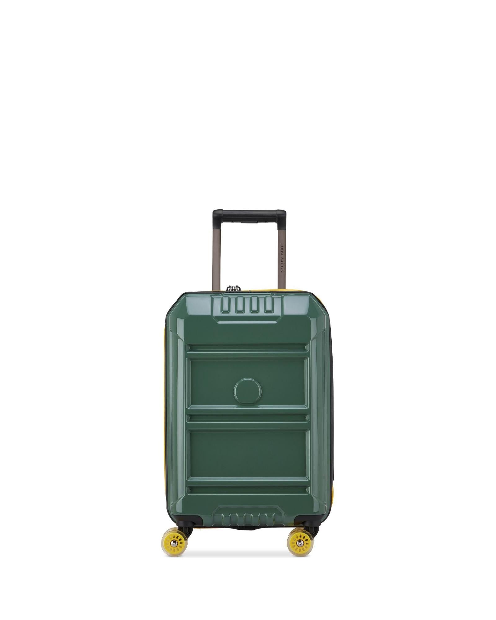Delsey Rempart 2.0 Expandable Hardside Carry-On Spinner Suitcase - 55cm - Green Front Image 3