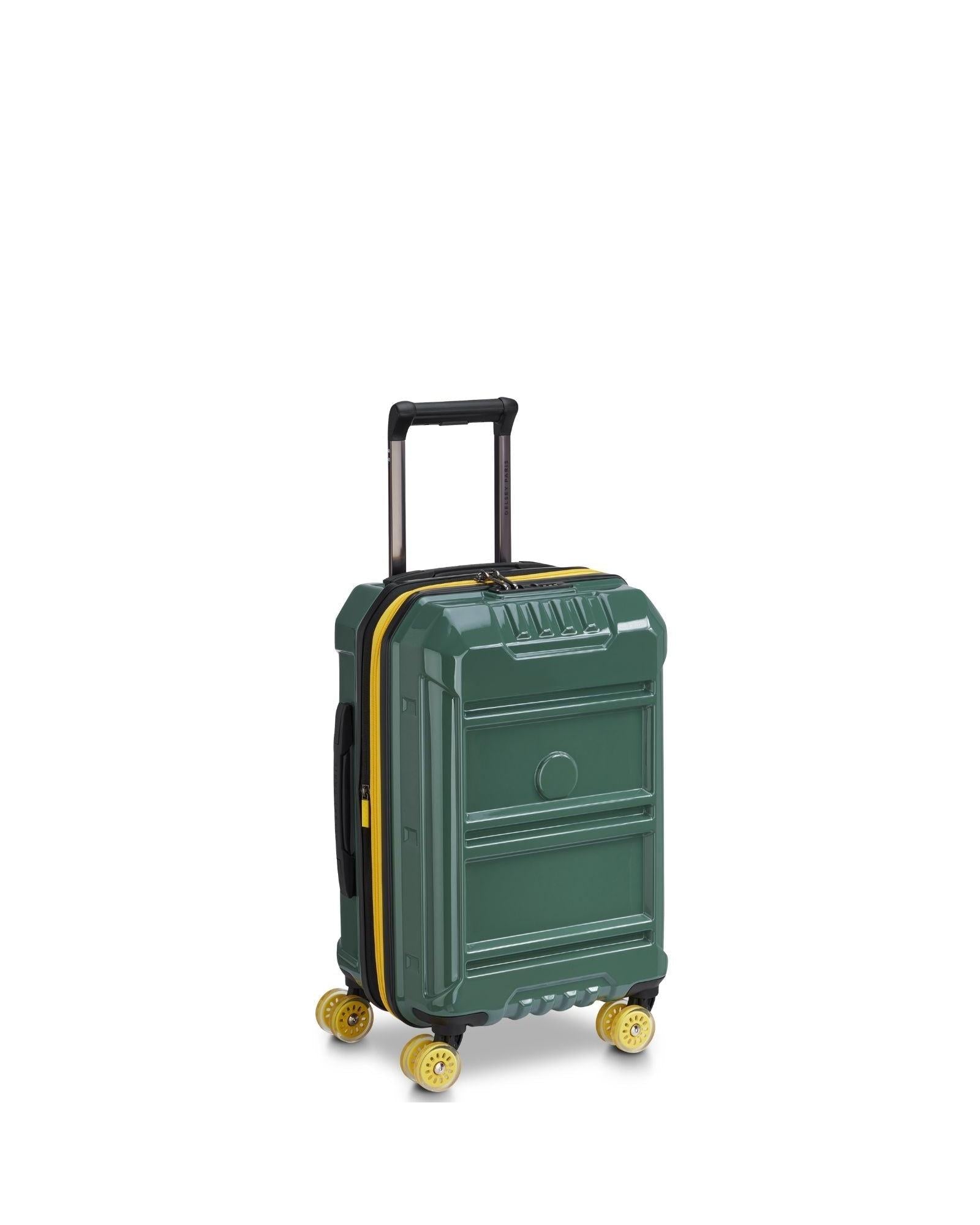Delsey Rempart 2.0 Expandable Hardside Carry-On Spinner Suitcase - 55cm - Green Front Left Image 1