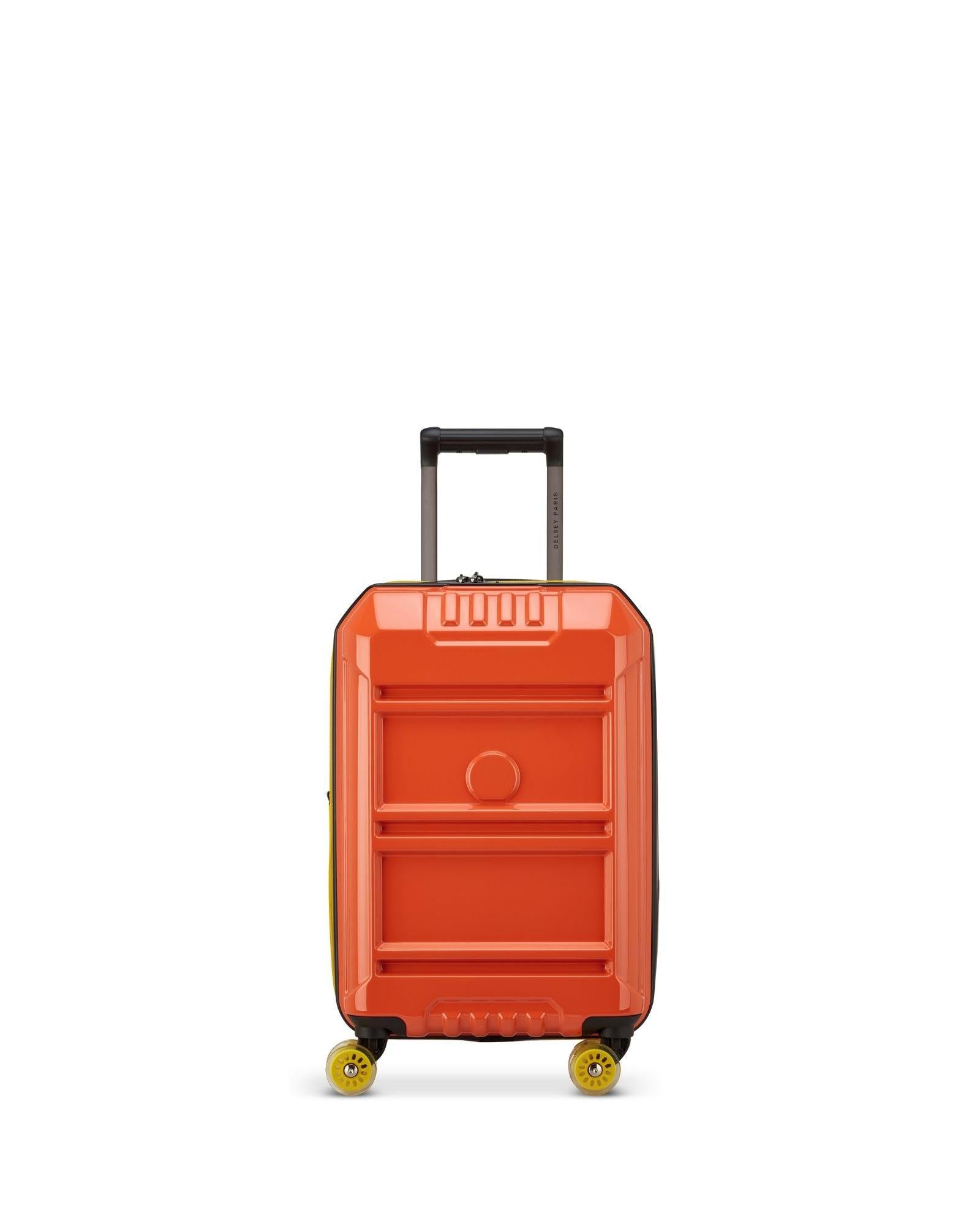 Delsey Rempart 2.0 Expandable Hardside Carry-On Spinner Suitcase - 55cm - Orange Front Image 3