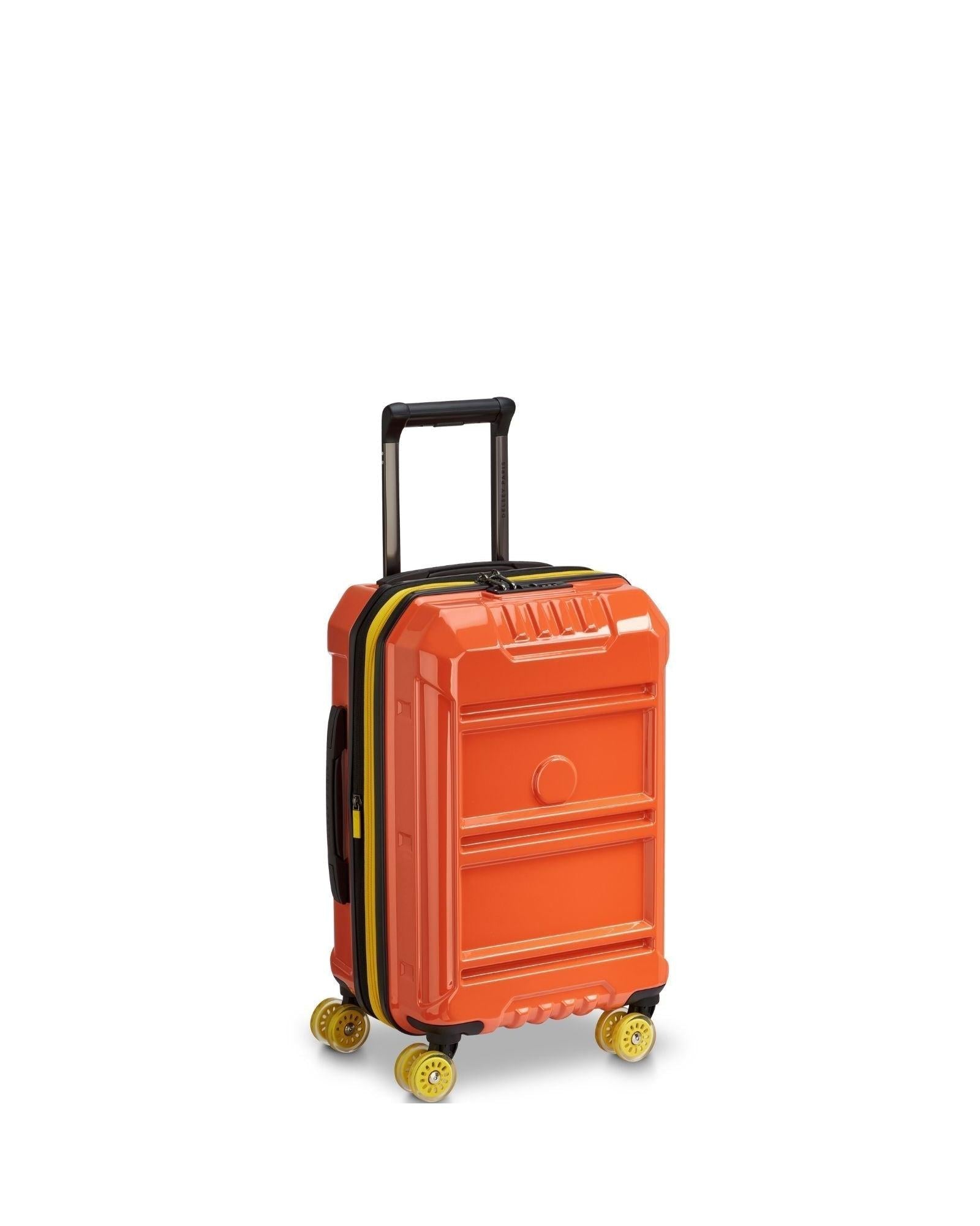Delsey Rempart 2.0 Expandable Hardside Carry-On Spinner Suitcase - 55cm - Orange Front Left Image 1