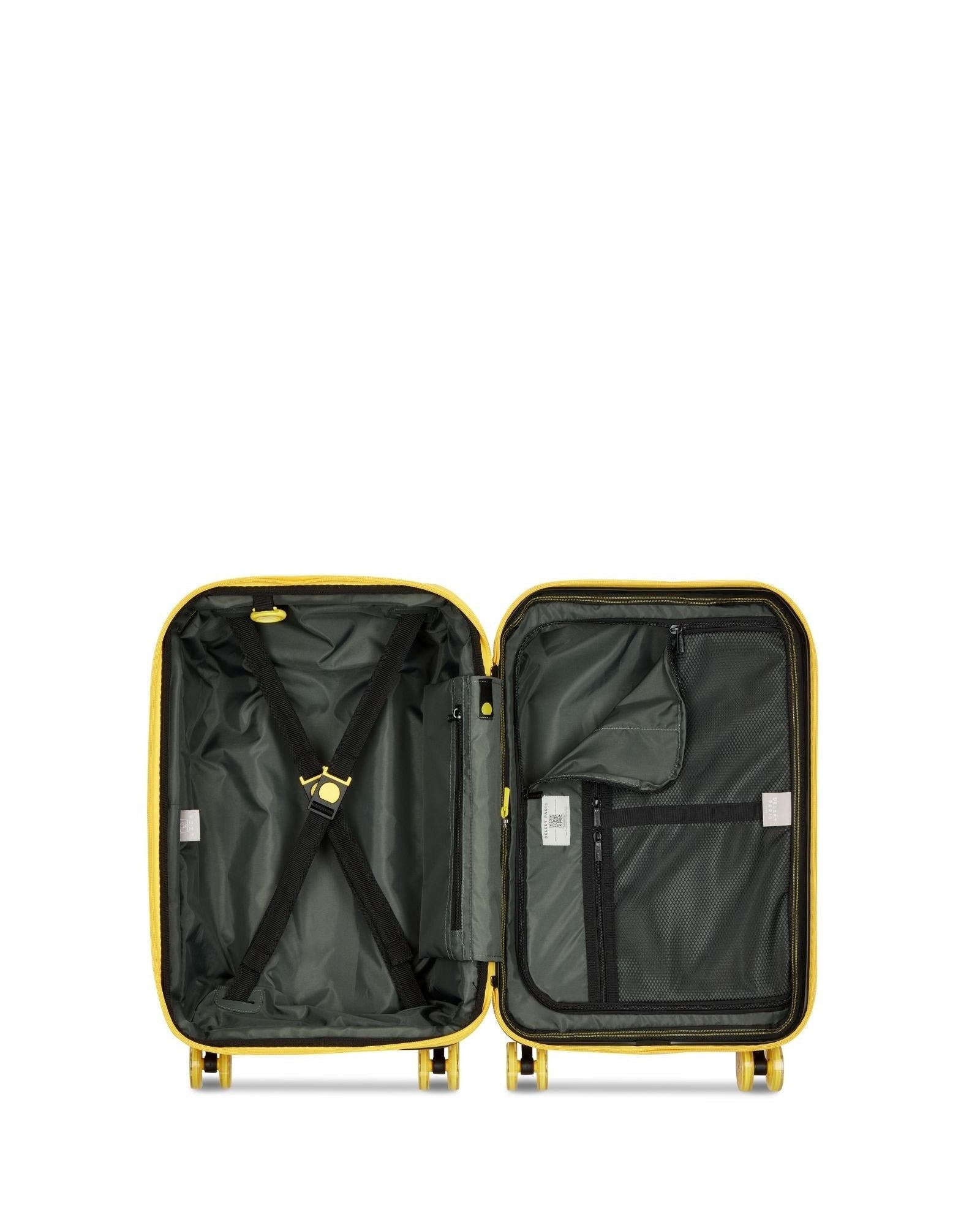 Delsey Rempart 2.0 Expandable Hardside Carry-On Spinner Suitcase - 55cm - Orange Interior Image 7