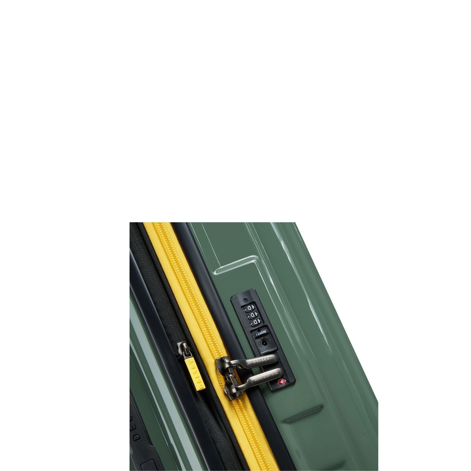 Delsey Rempart 2.0 Expandable Hardside Medium Spinner Suitcase - 73cm - Green
