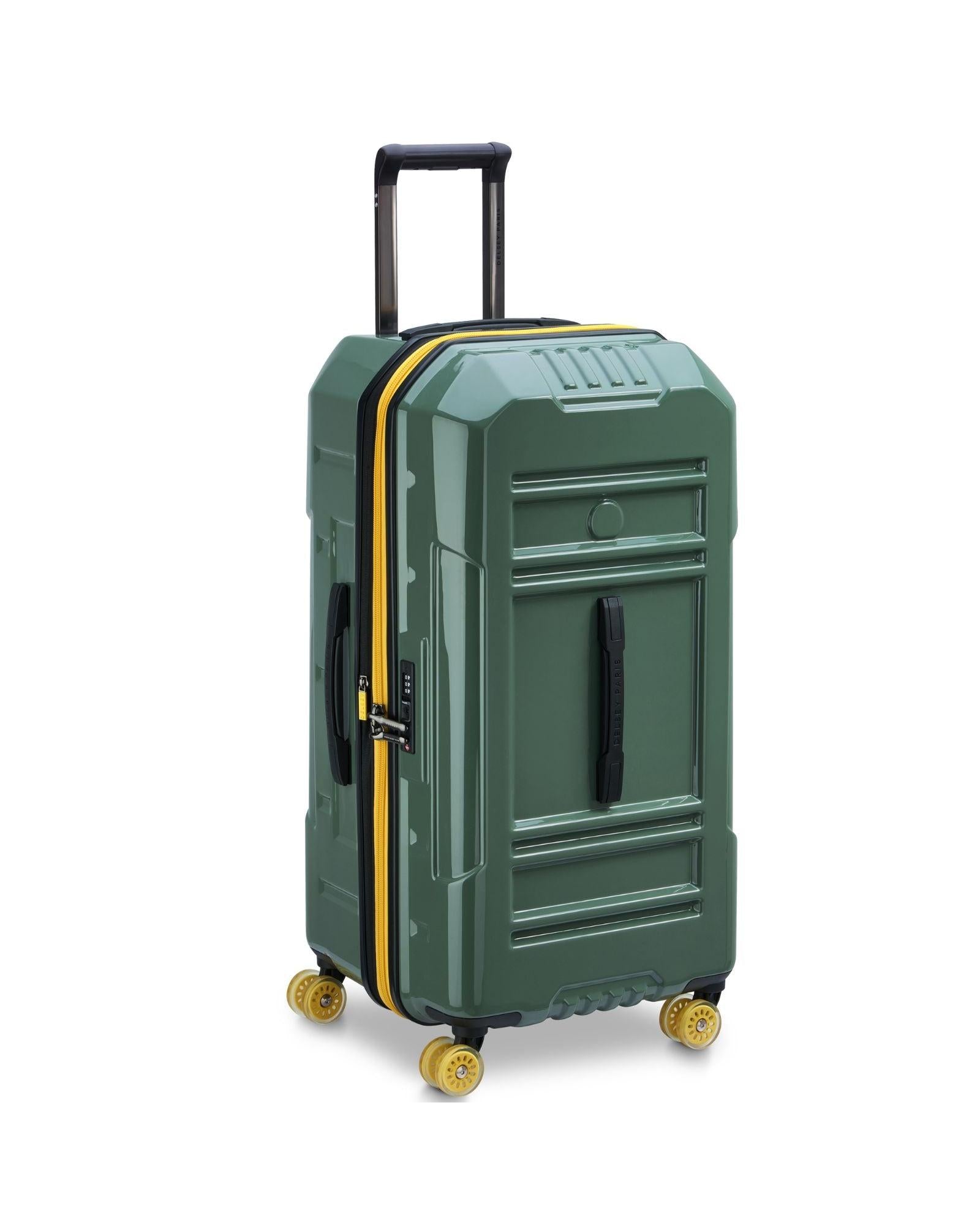 Delsey Rempart 2.0 Expandable Hardside Large Spinner Suitcase - 80cm - Green Front Left Image 1