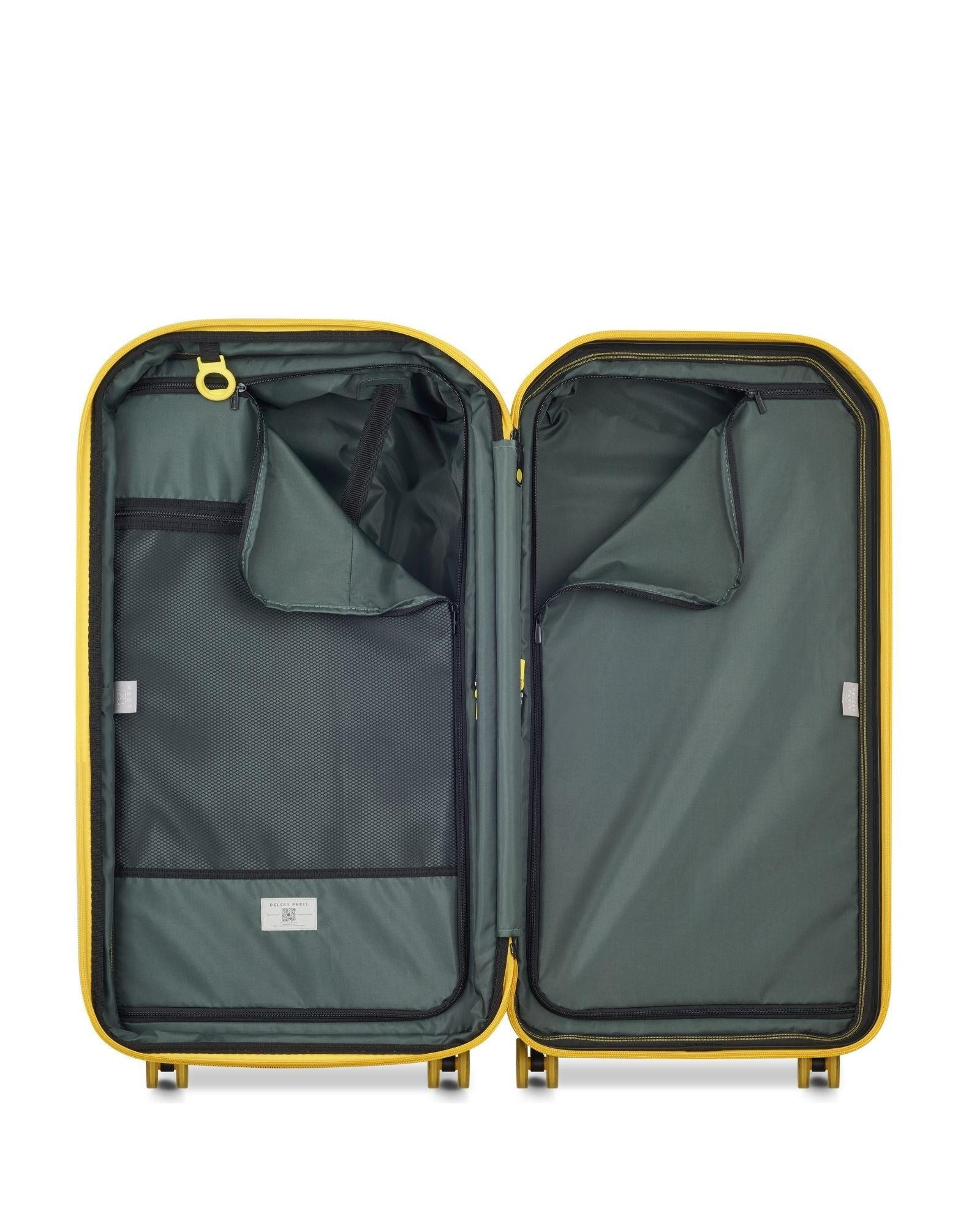 Delsey Rempart 2.0 Expandable Hardside Large Spinner Suitcase - 80cm - Green Interior Image 7