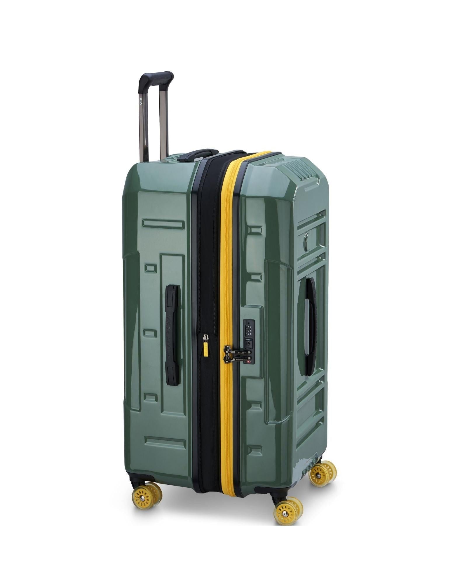 Delsey Rempart 2.0 Expandable Hardside Large Spinner Suitcase - 80cm - Green Left Image 5