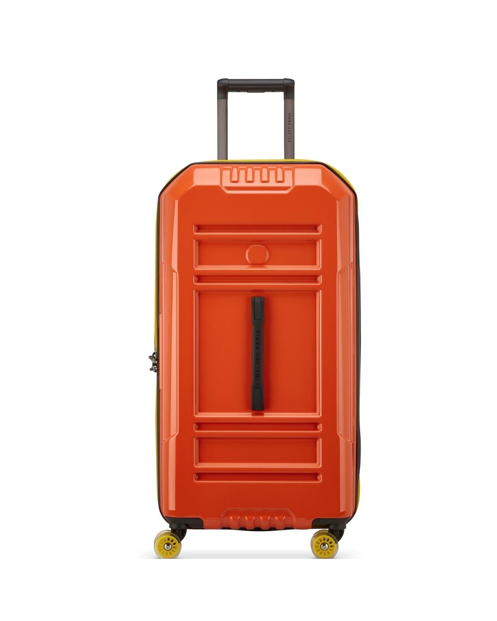 Delsey Rempart 2.0 Expandable Hardside Large Spinner Suitcase - 80cm - Orange Front Image 3