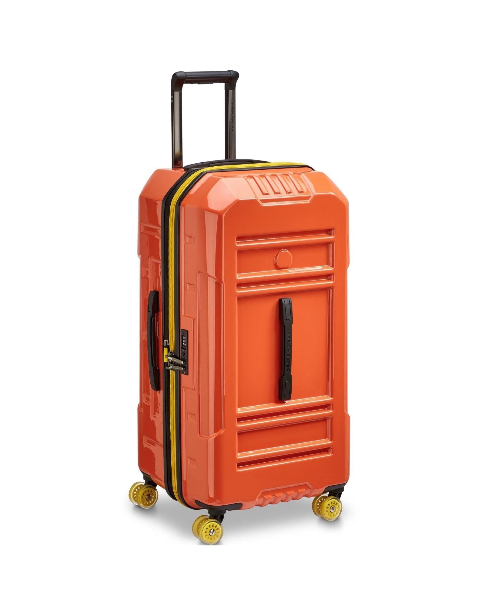 Delsey Rempart 2.0 Expandable Hardside Large Spinner Suitcase - 80cm - Orange Front Left Image 1