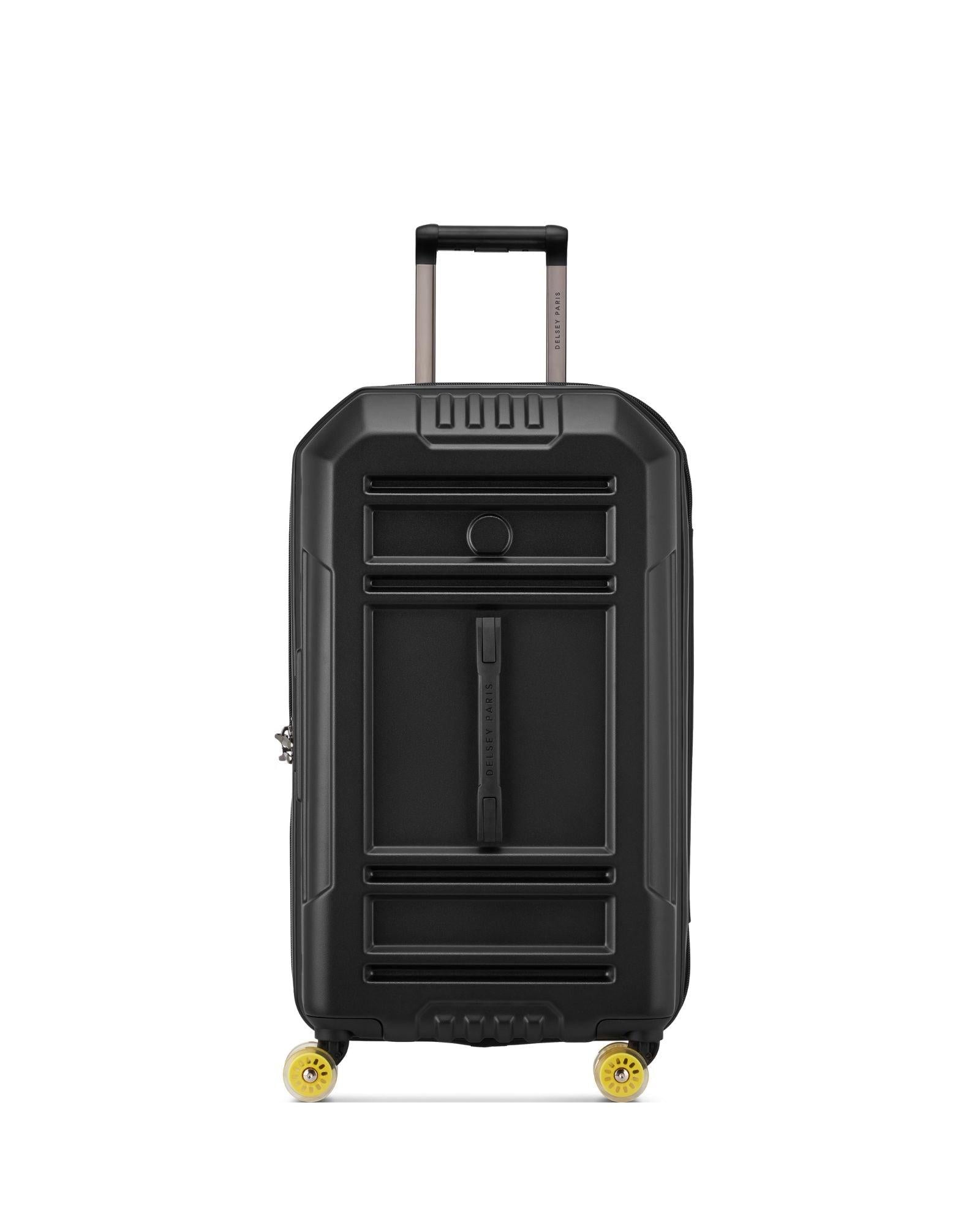 Delsey Rempart 2.0 Expandable Hardside Medium Spinner Suitcase - 73cm - Black Front Image 3