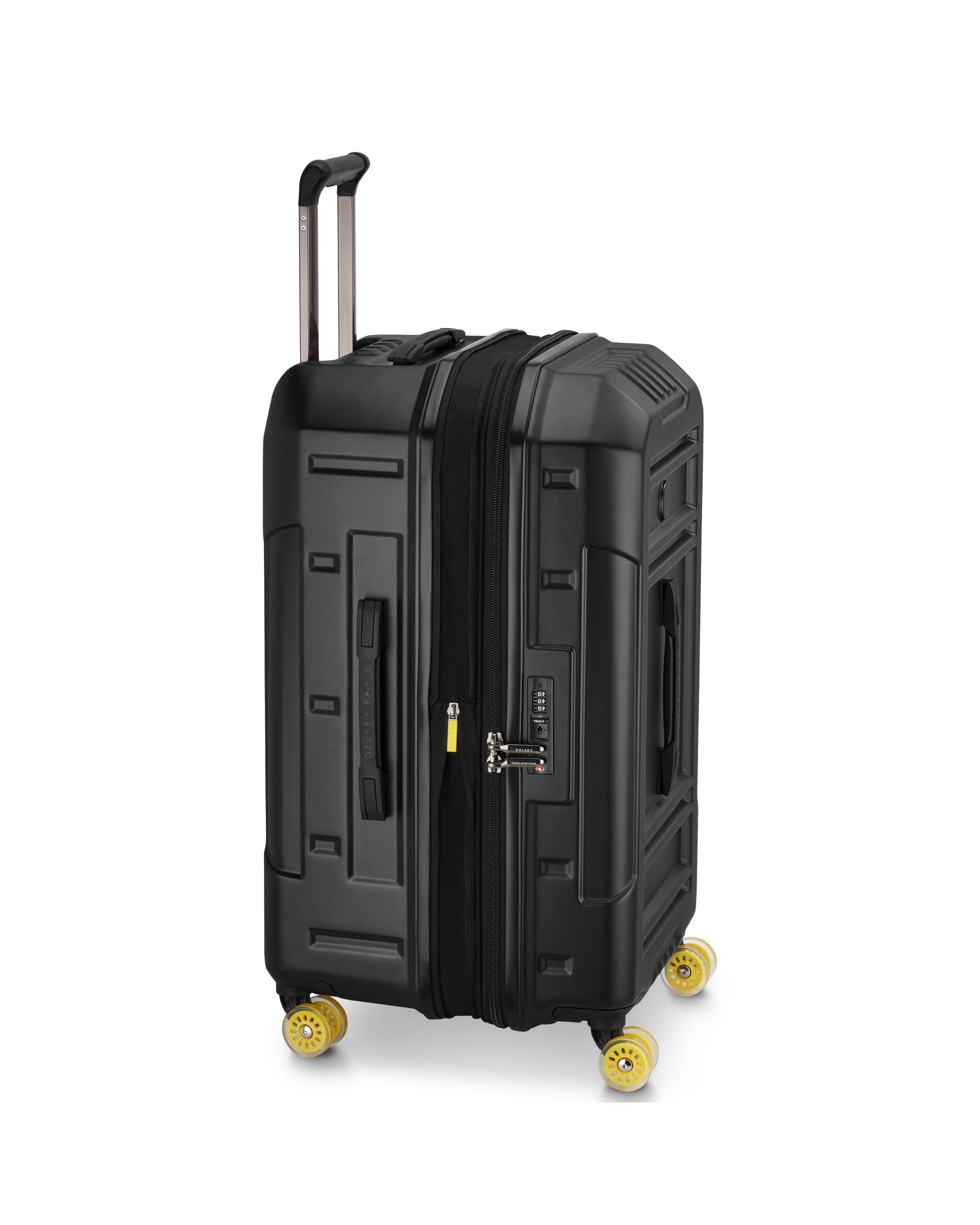 Delsey Rempart 2.0 Expandable Hardside Medium Spinner Suitcase - 73cm - Black Left Image 5