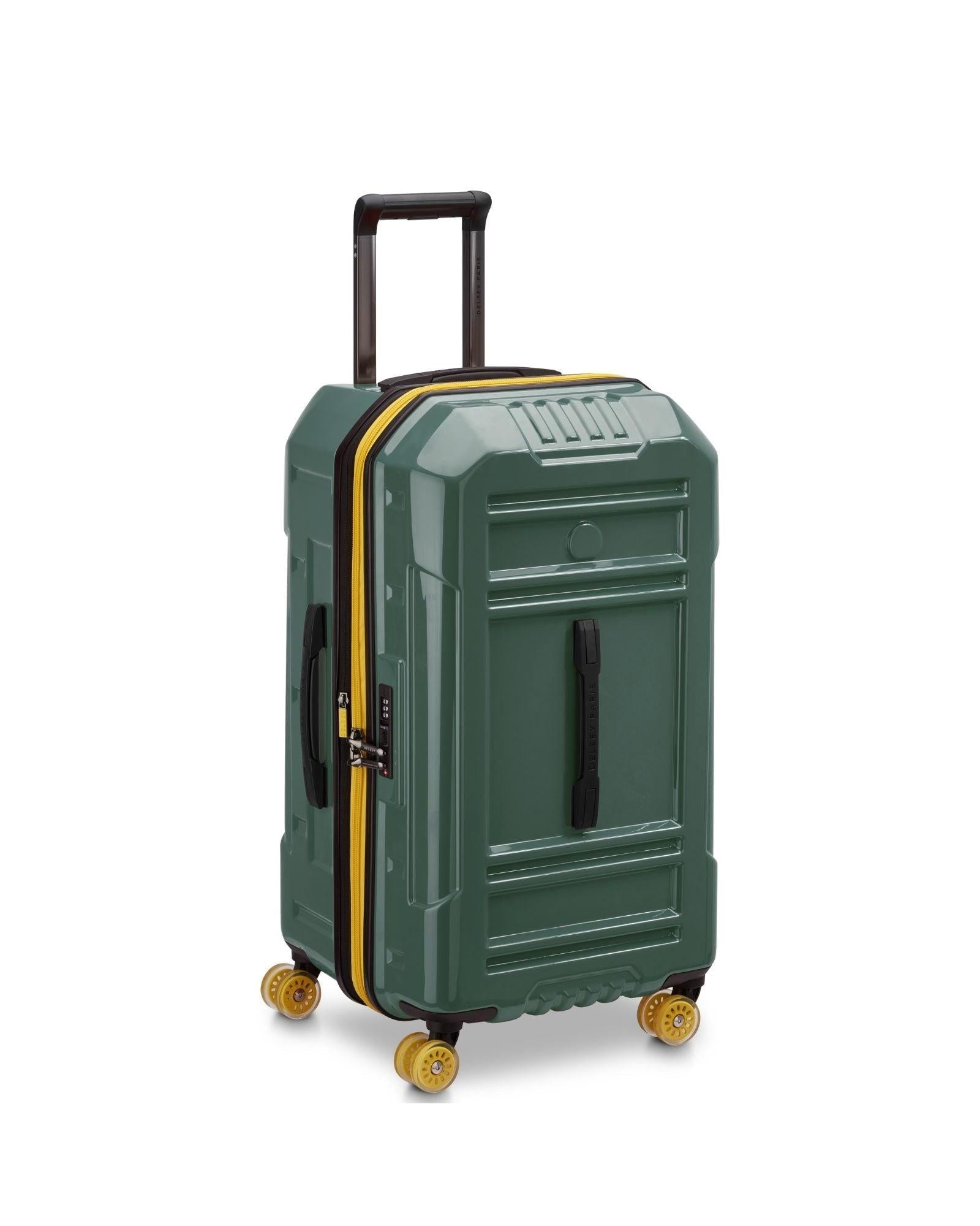 Delsey Rempart 2.0 Expandable Hardside Medium Spinner Suitcase - 73cm - Green Front Left Image 1