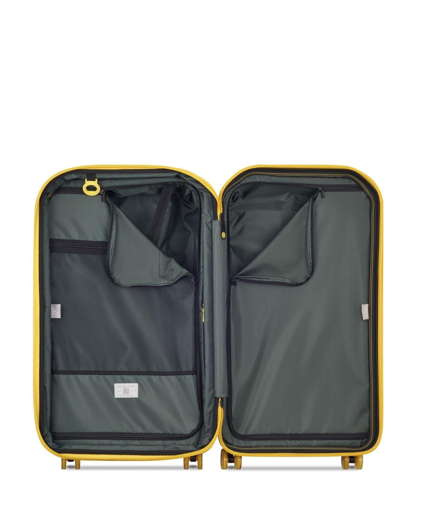 Delsey Rempart 2.0 Expandable Hardside Medium Spinner Suitcase - 73cm - Green Interior Image 6