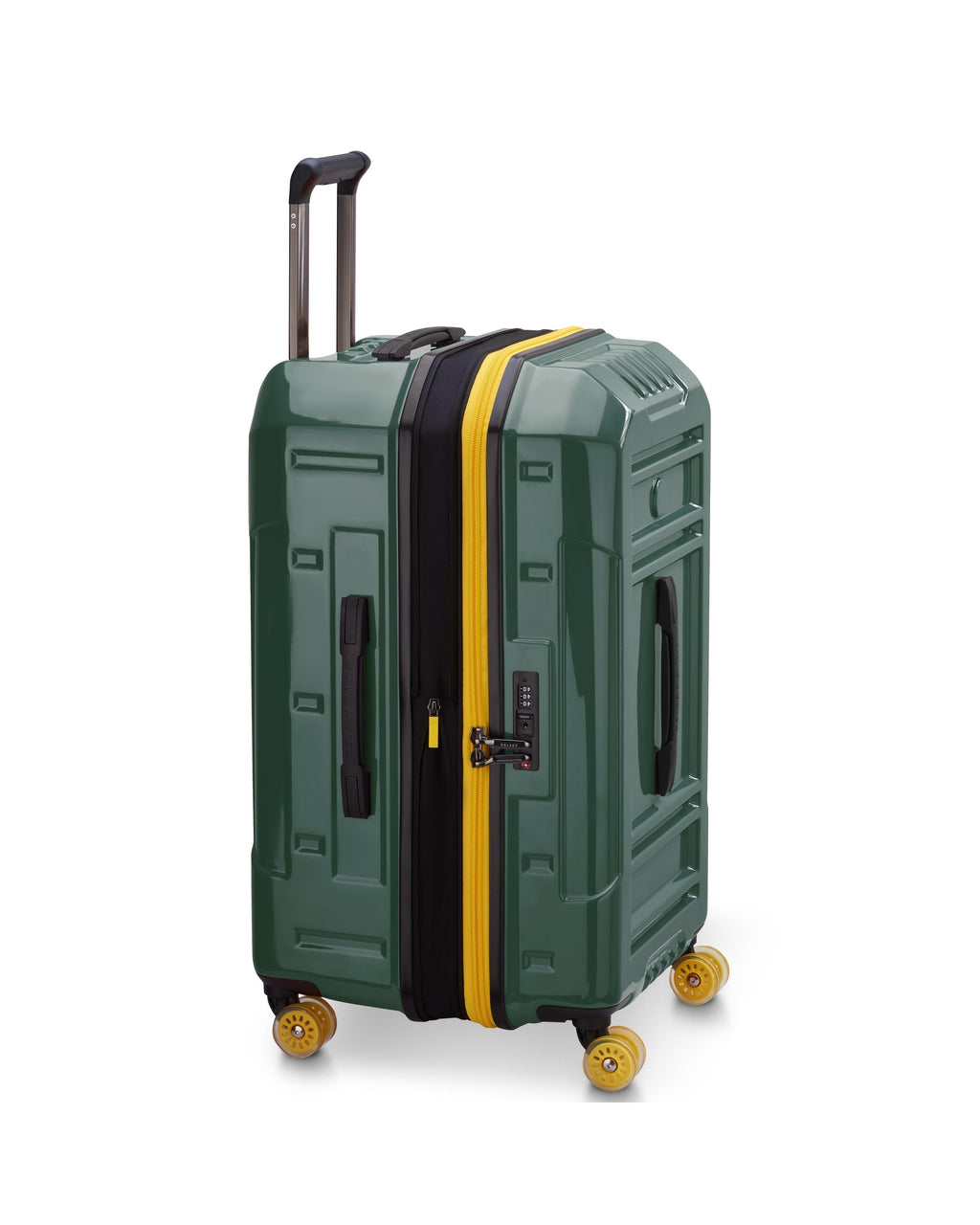 Delsey Rempart 2.0 Expandable Hardside Medium Spinner Suitcase - 73cm - Green Left Image 5