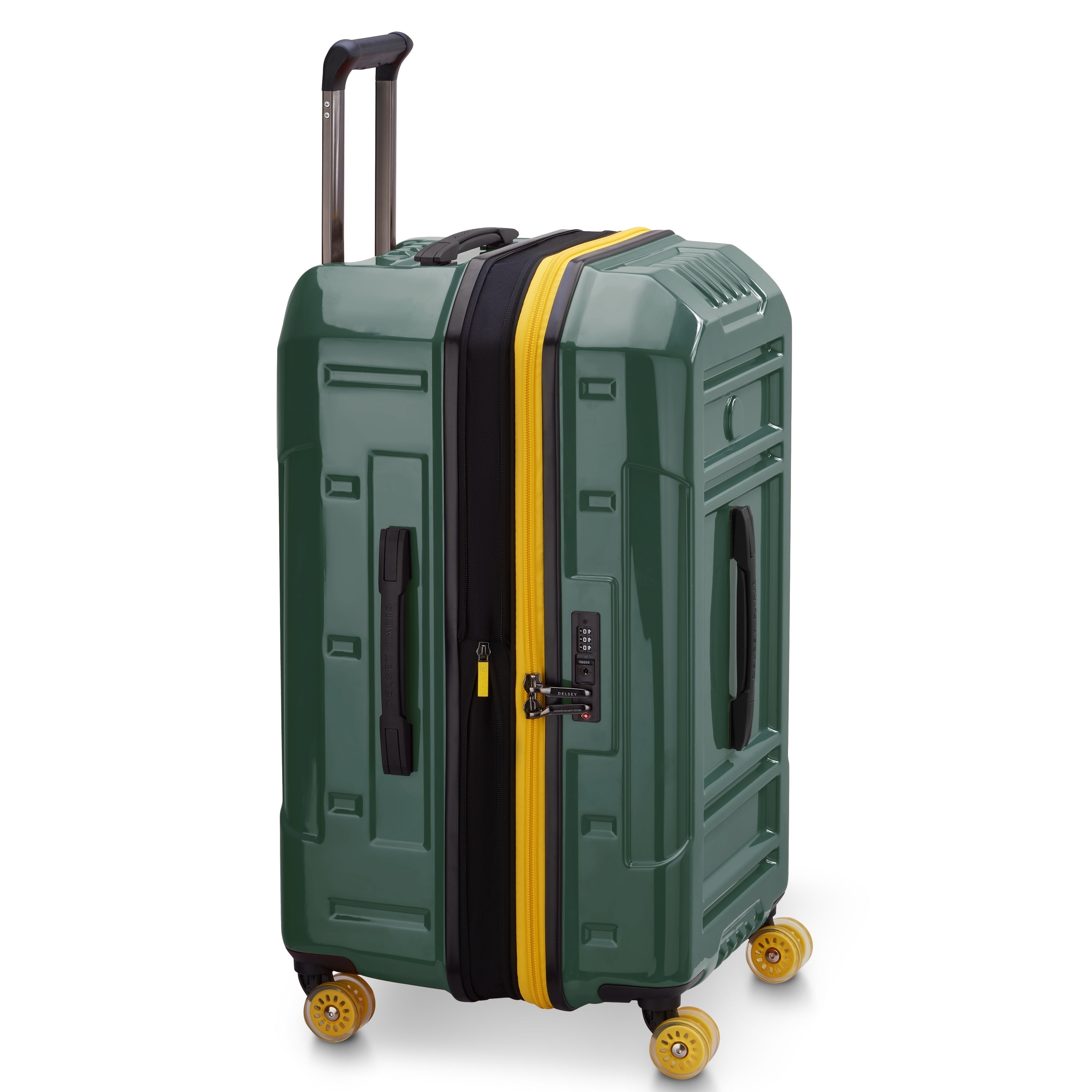 Delsey Rempart 2.0 Expandable Hardside Medium Spinner Suitcase - 73cm - Green